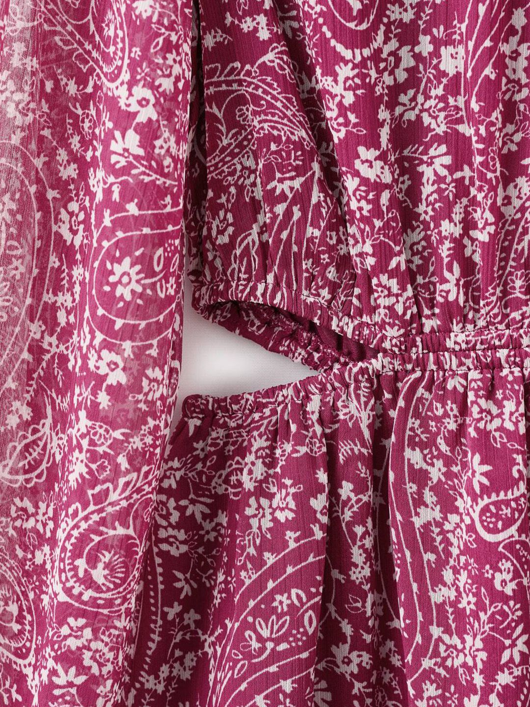 Paisley Print A-Line Mini Dress