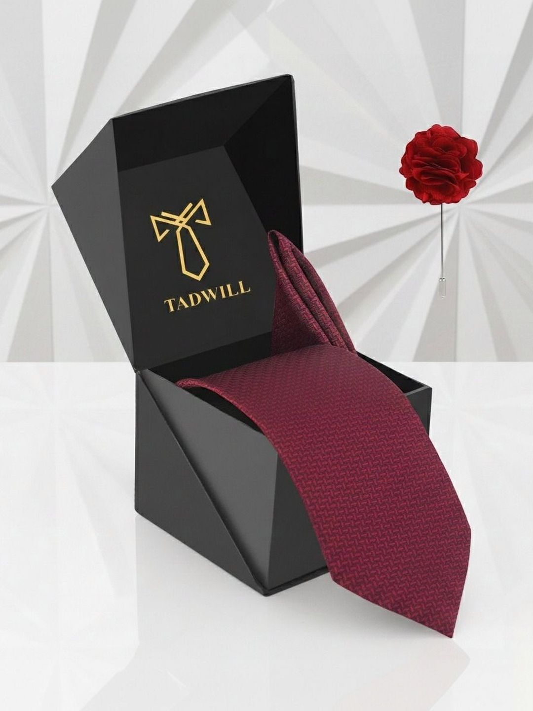 TADWILL Men Checked Broad Tie