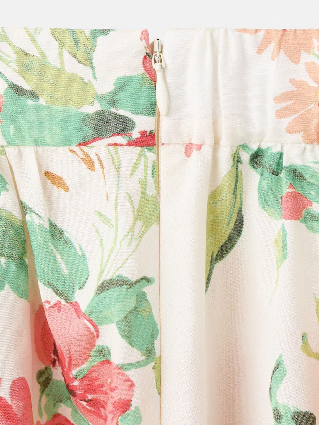 Floral Flared Midi Skirt