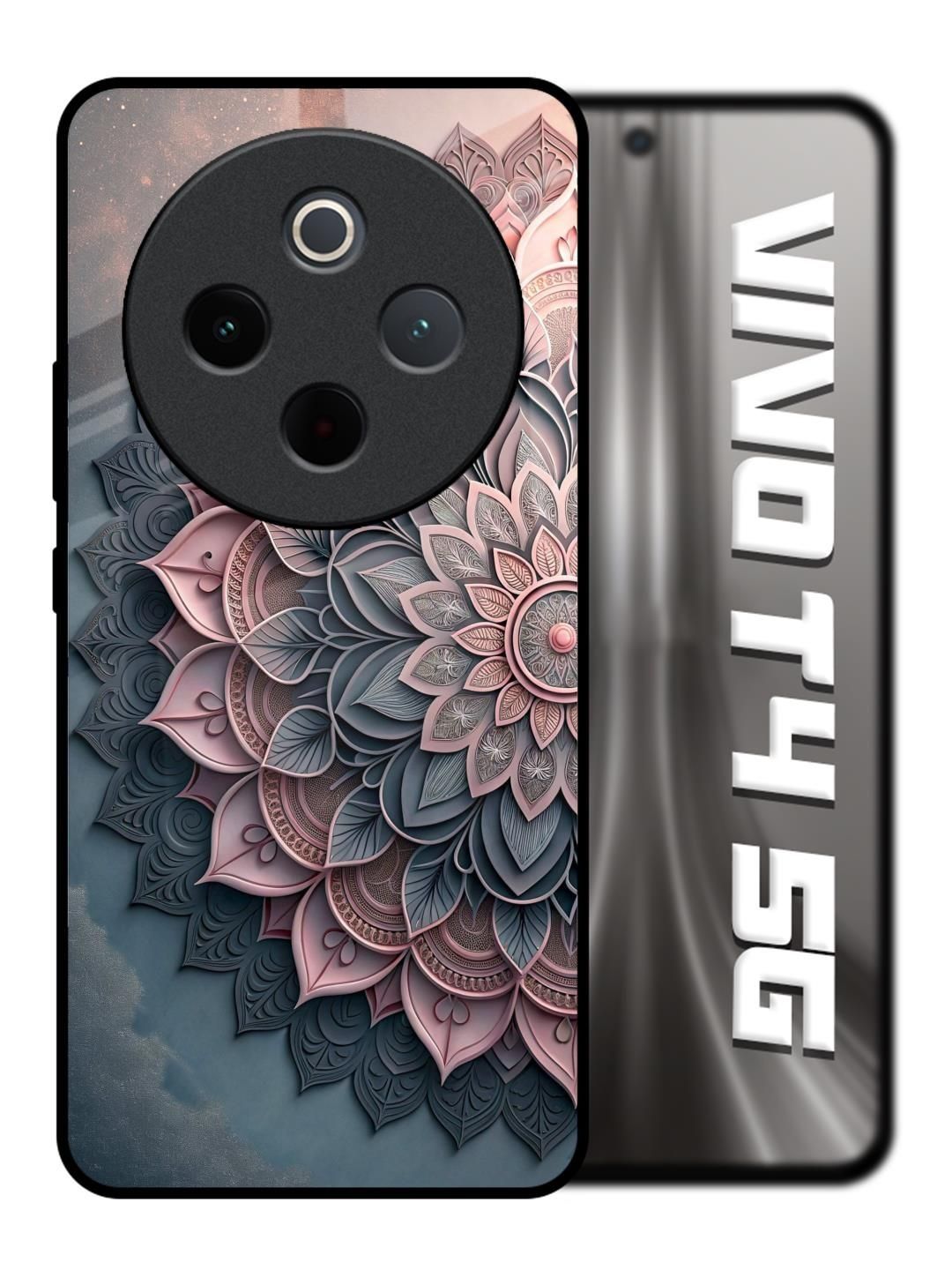 QRIOH Abstract Printed Vivo T4 5G Back Case Mobile Accessories