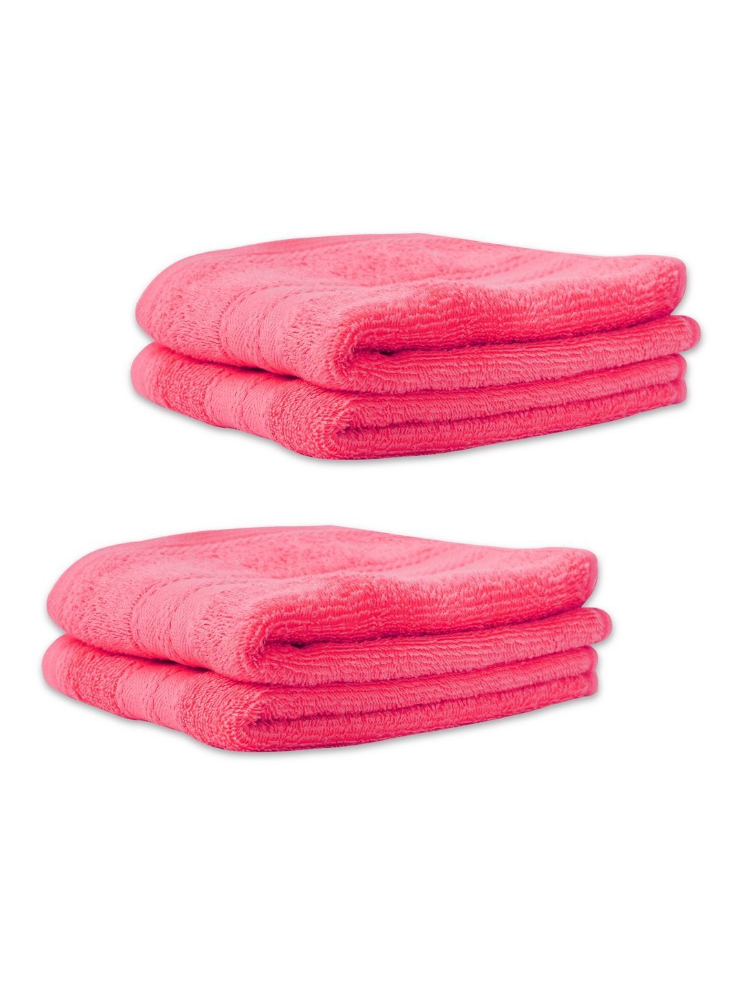 Layers Layers Pink 4-Pcs Pure Cotton 380 GSM Hand Towel