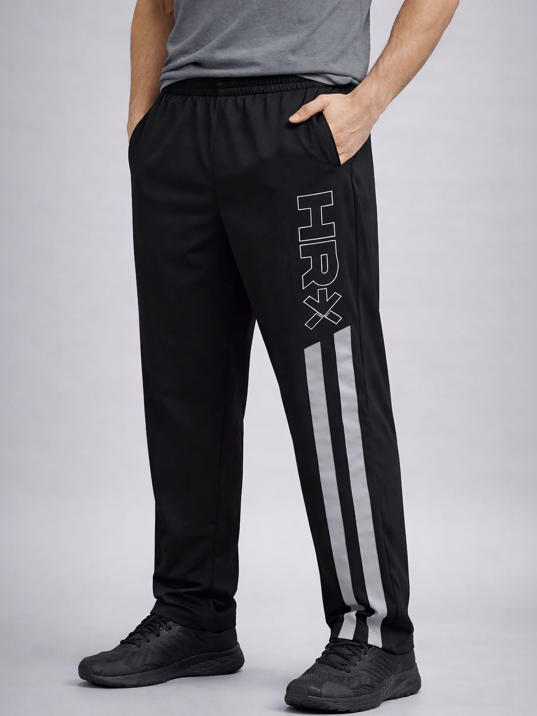 HRX by Hrithik Roshan Men Rapid-Dry Mid-Rise Track Pants