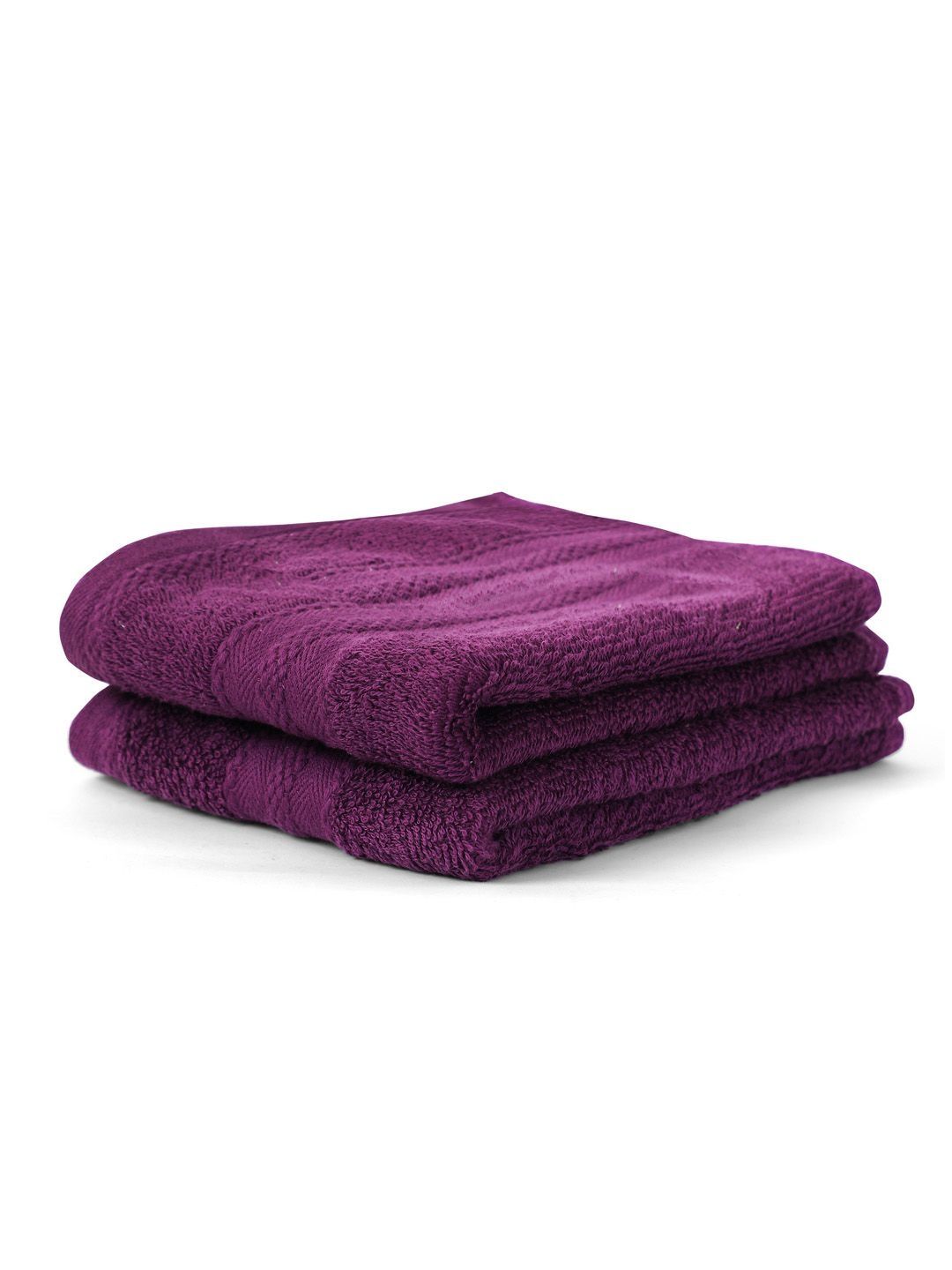 Layers Layers Purple 2-Pcs Pure Cotton 450 GSM Hand Towel