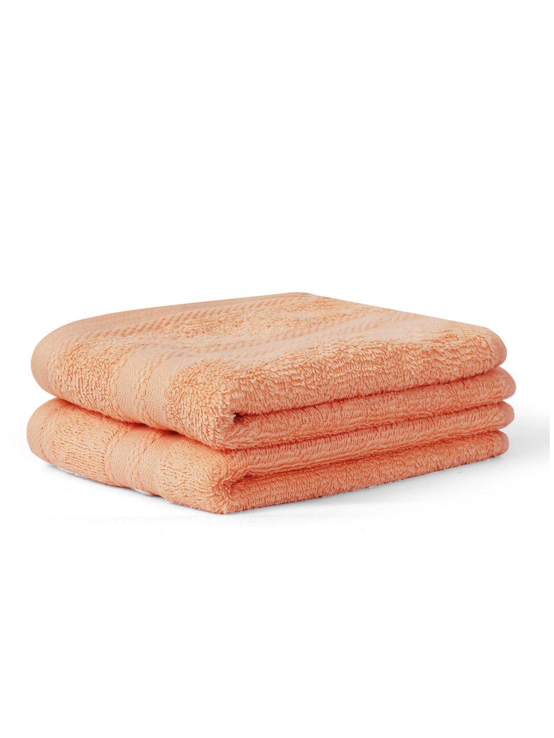 Layers Layers Peach 2-Pcs Pure Cotton 450  GSM Hand Towel