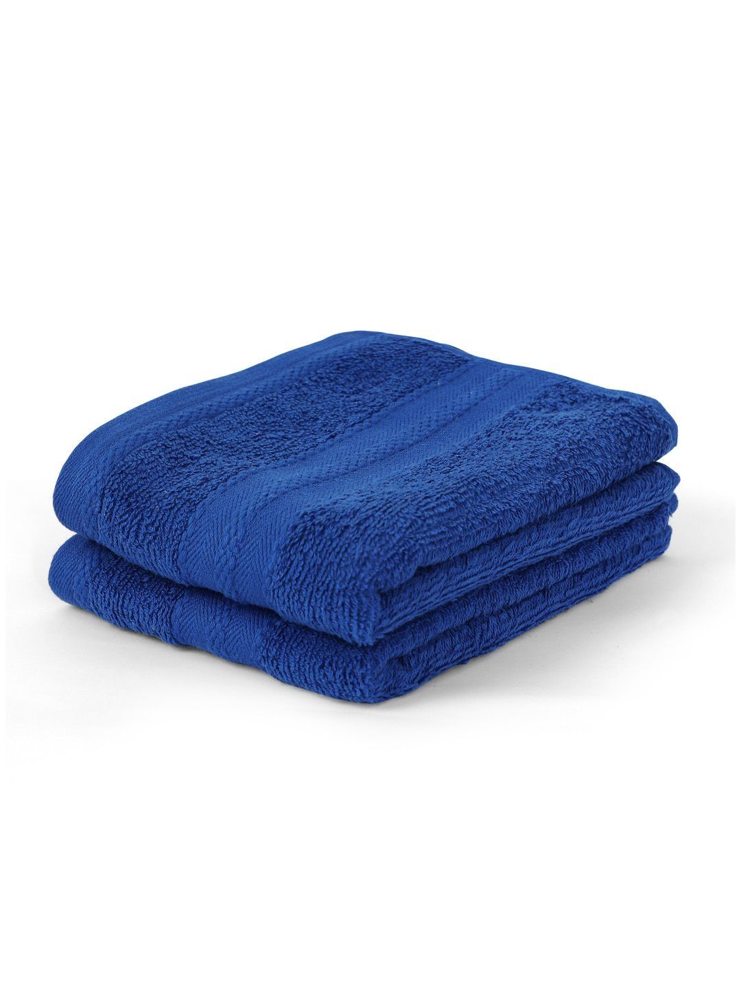 Layers Layers Blue 2-Pcs Pure Cotton 450 GSM Hand Towel