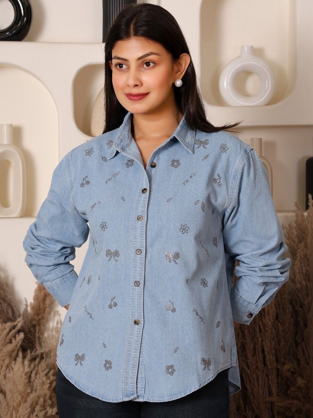 Oversize Denim Tops - Buy Oversize Denim Tops online in India
