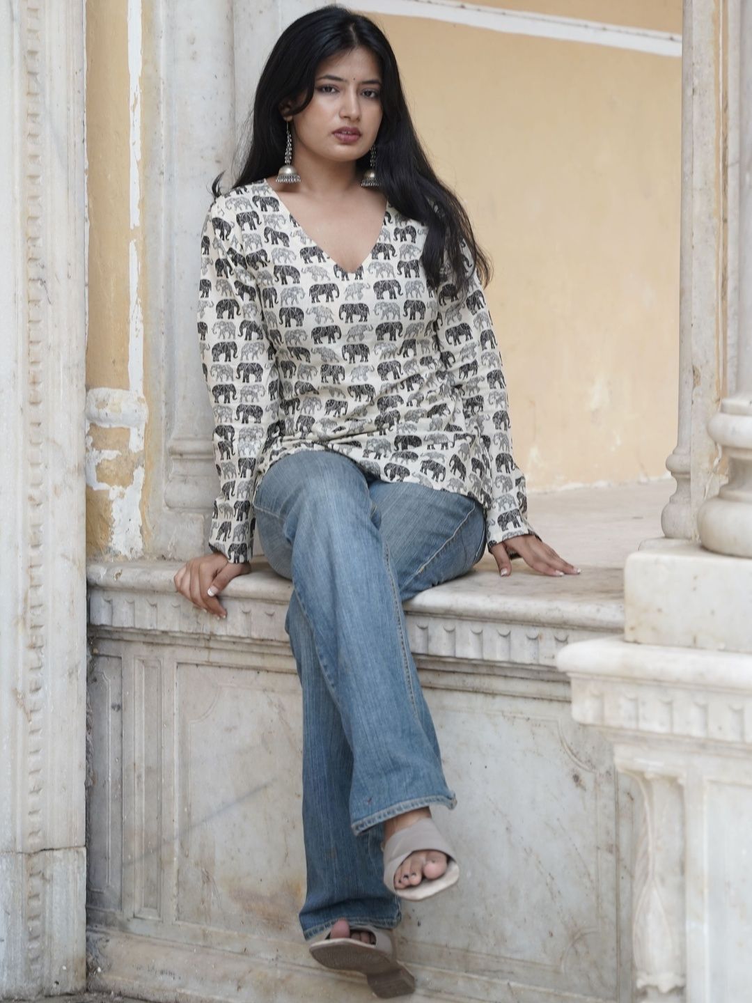 RAJAM Women Animal Printed Kurta