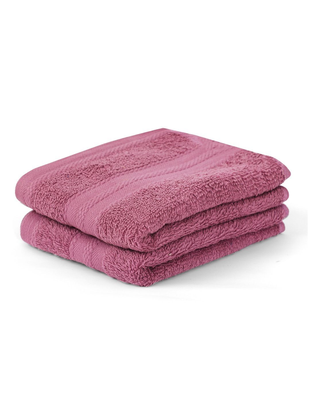 Layers Layers Purple 2-Pcs Pure Cotton 450 GSM Hand Towel
