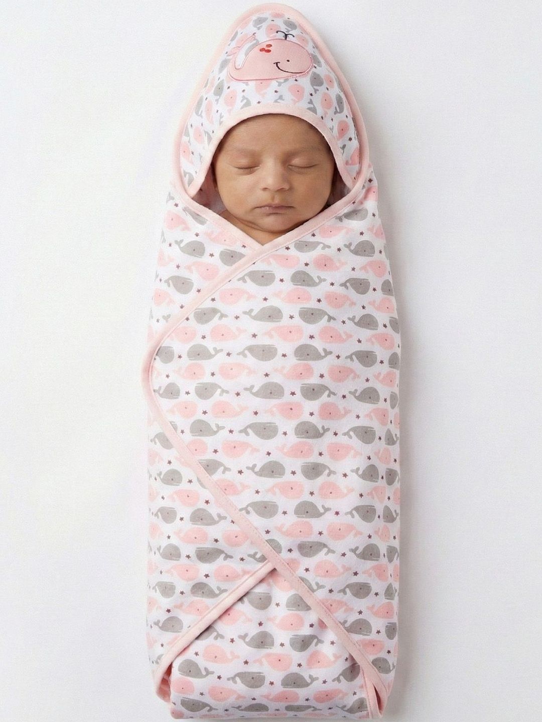 POKORY POKORY Pink & Pink Cartoon Characters 210 GSM Quilt