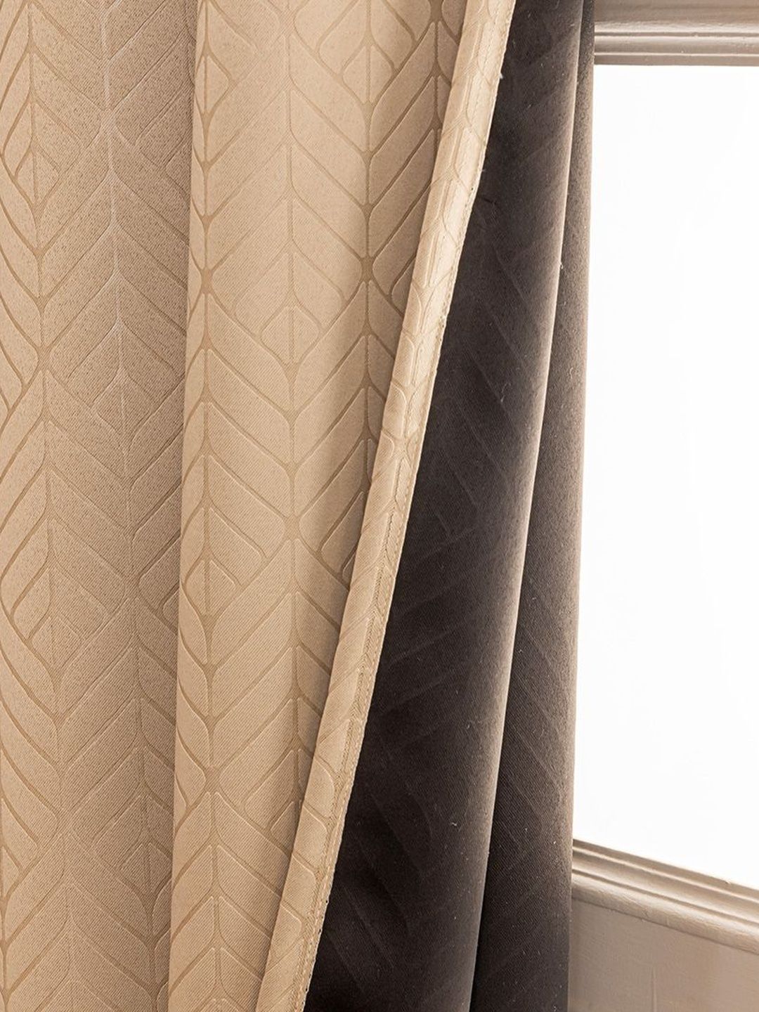 Door Fashion HOMEMONDE Beige Black Out Door Fashion