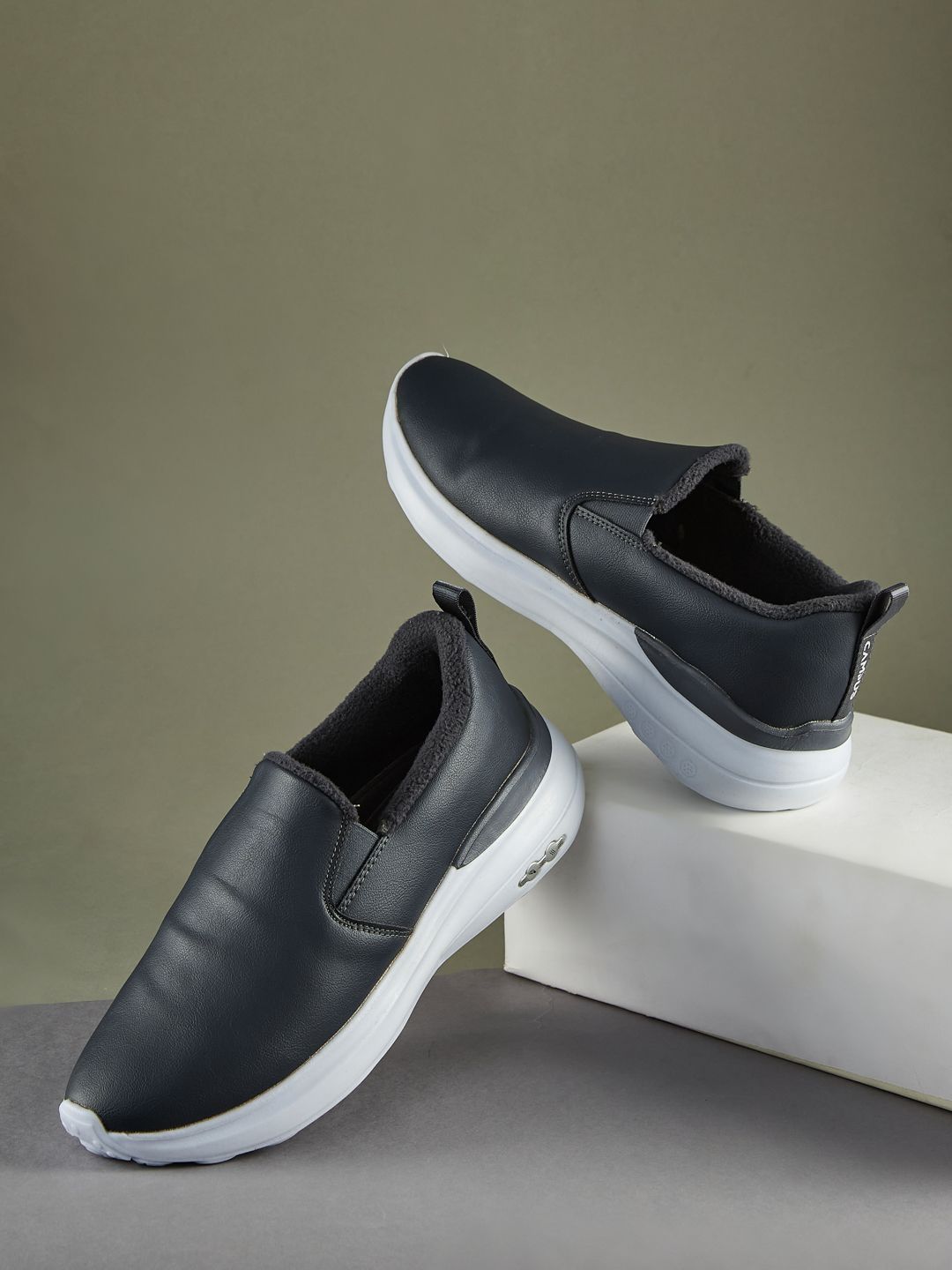 Campus Men Walking Non-Marking Shoes IVORY