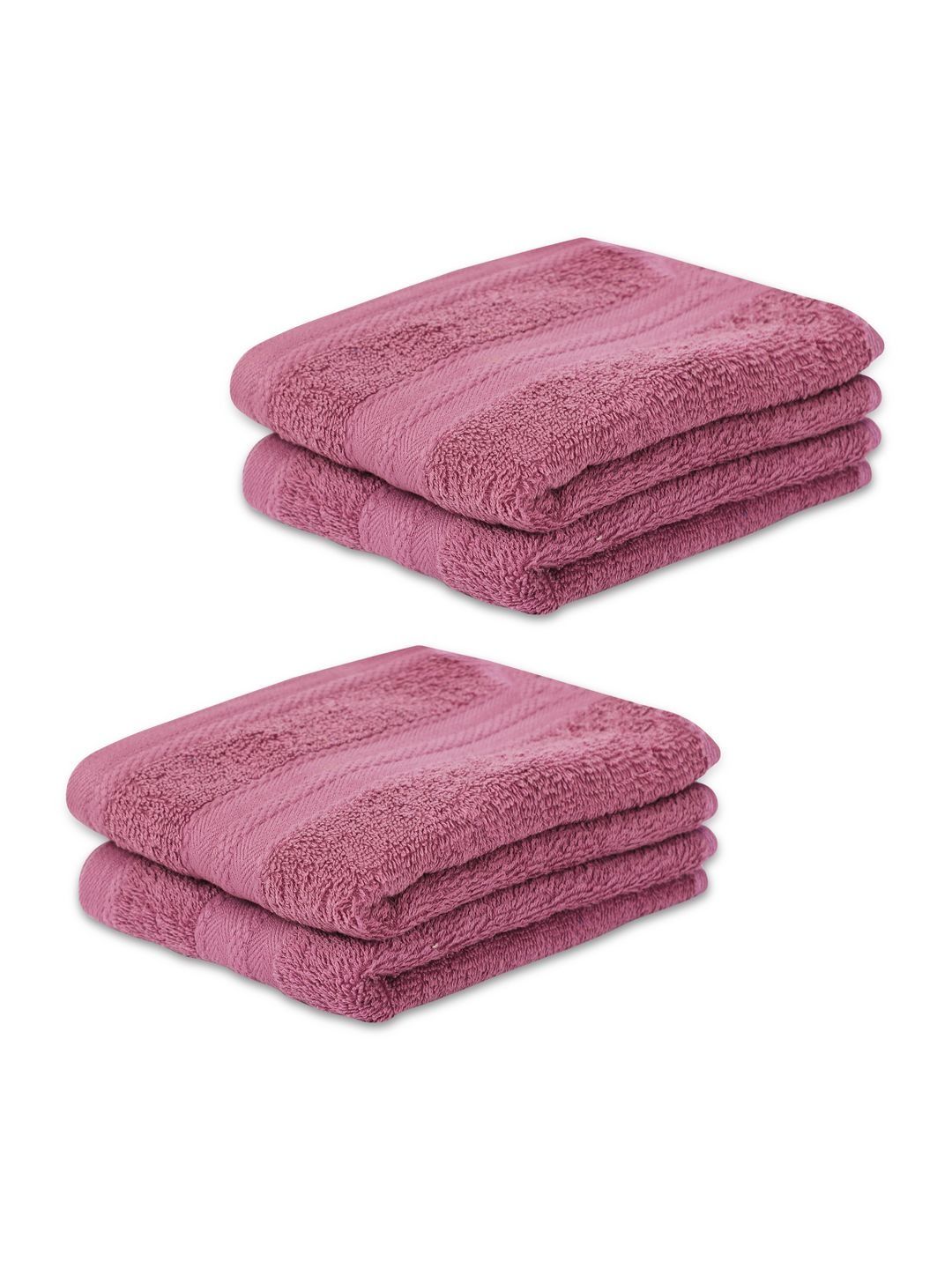 Layers Layers Peach 4-Pcs Pure Cotton 380 GSM Hand Towel