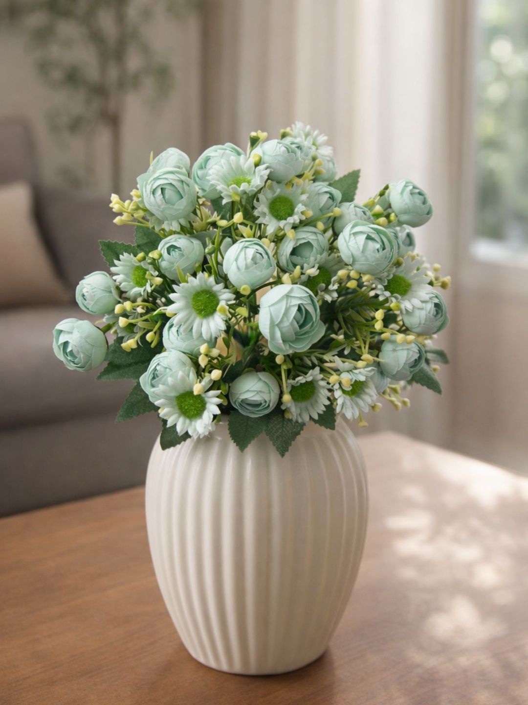 ARTSY ARTSY Green 2 Pieces Peony Artificial Flower
