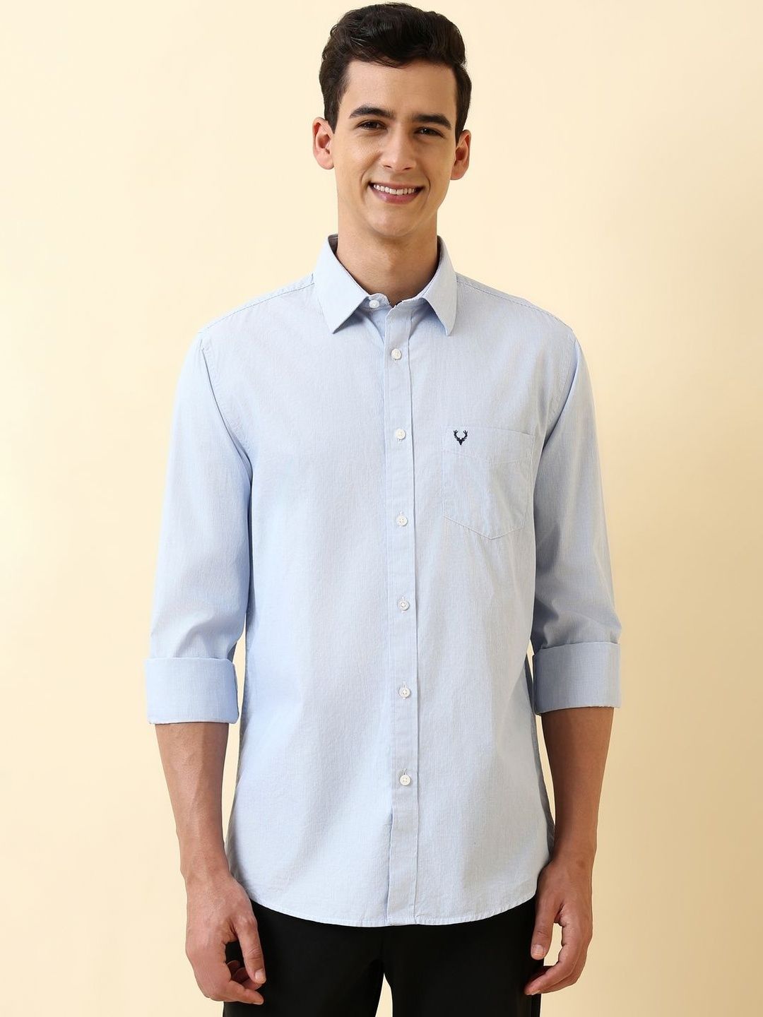 Allen Solly Men Slim Fit Striped Casual Shirt