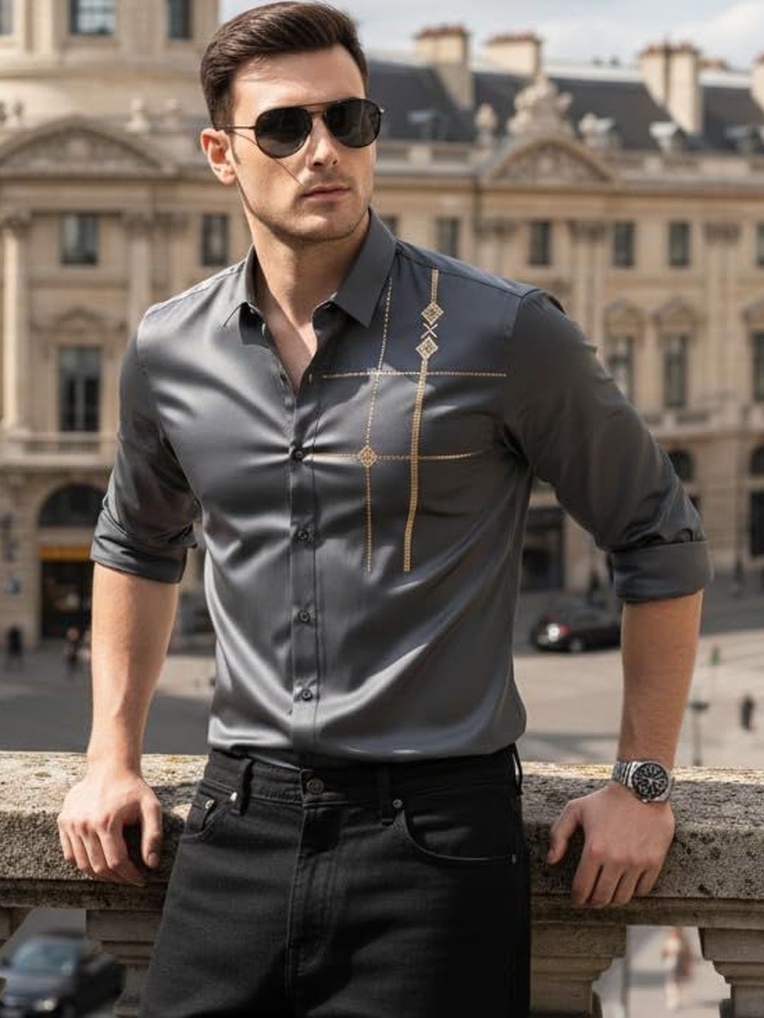 INDOPRIMO Men Standard Printed Casual Shirt