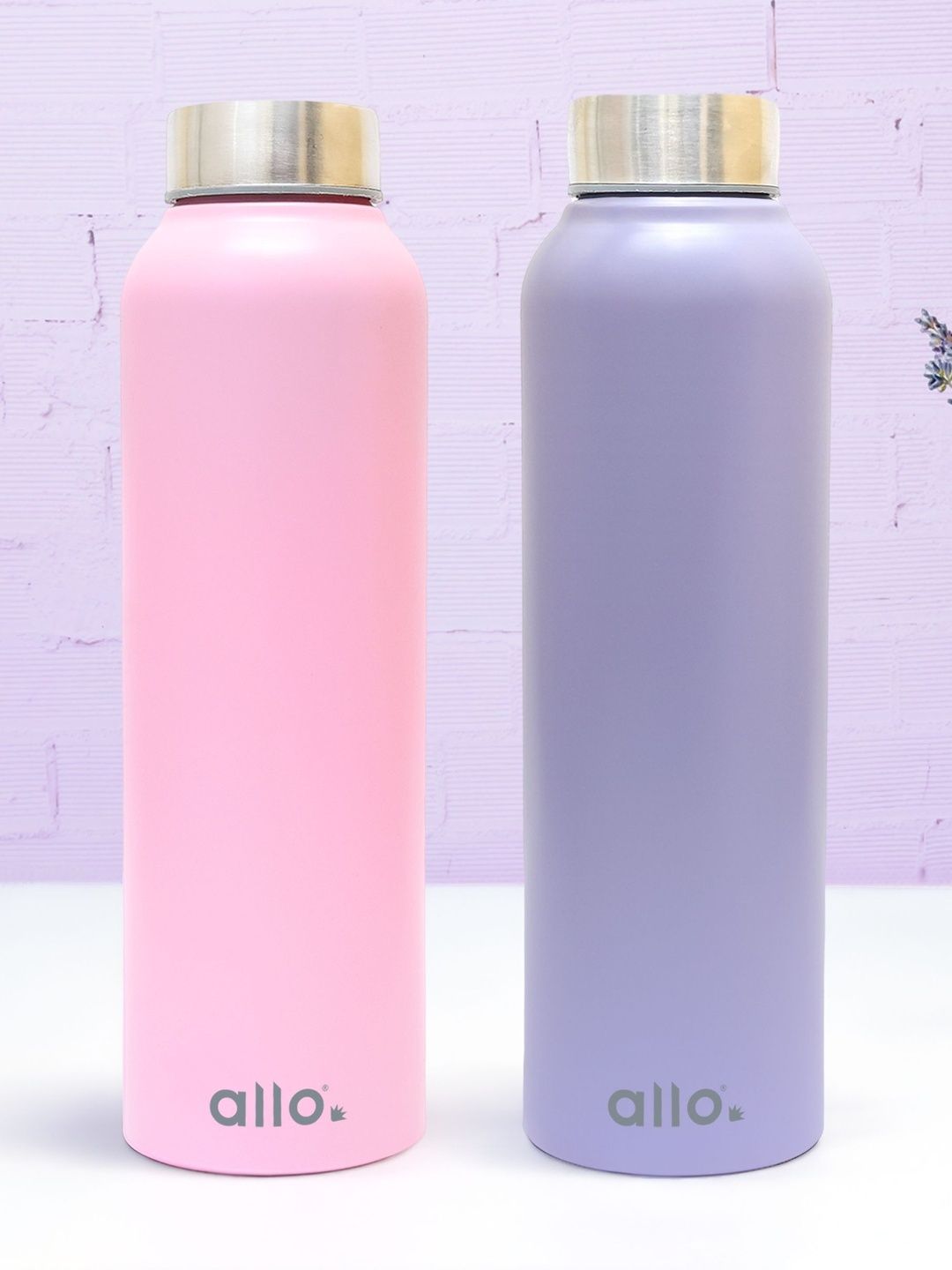 Allo Purple & Pink Set of 2 Stainless Steel Water Bottle