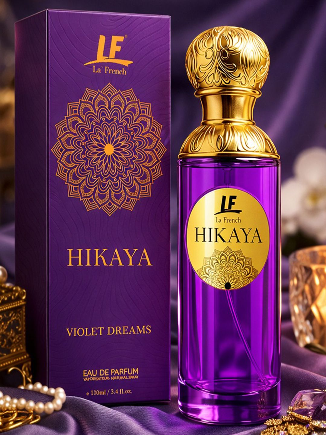 La French Hikaya Violet Dream Long Lasting Eau De Parfum Natural Spray - 100 ml