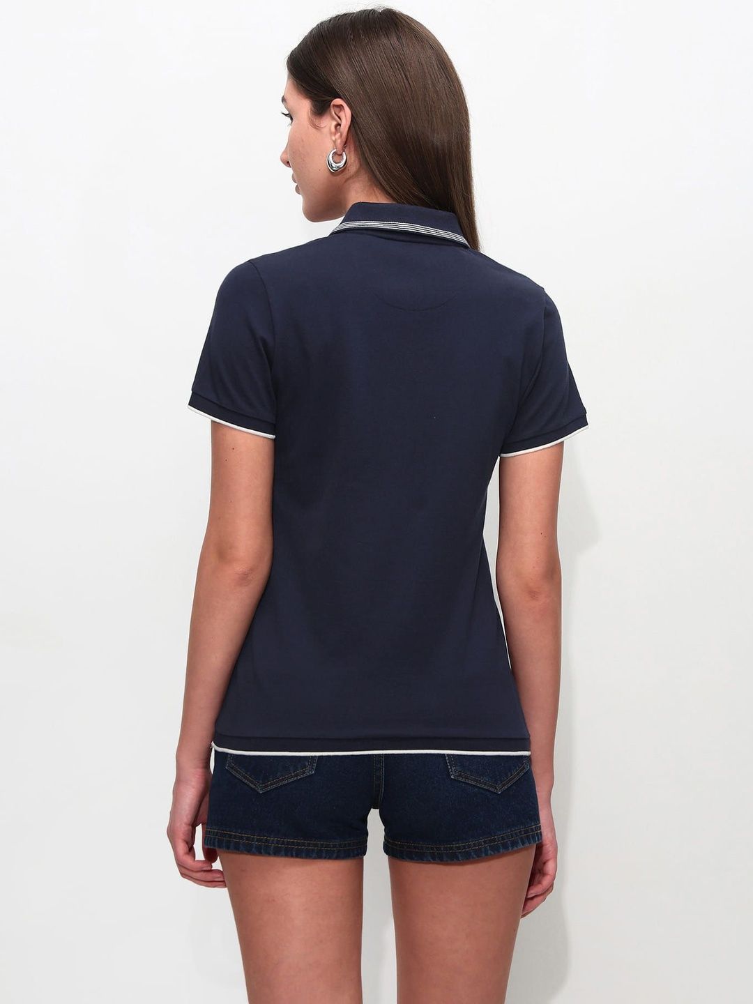 Brand Logo Polo Collar T-shirt