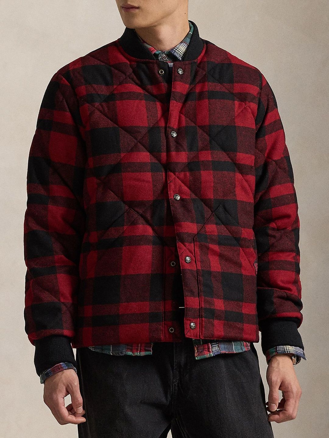 Polo Ralph Lauren Checked Spread Collar Bomber Jackets