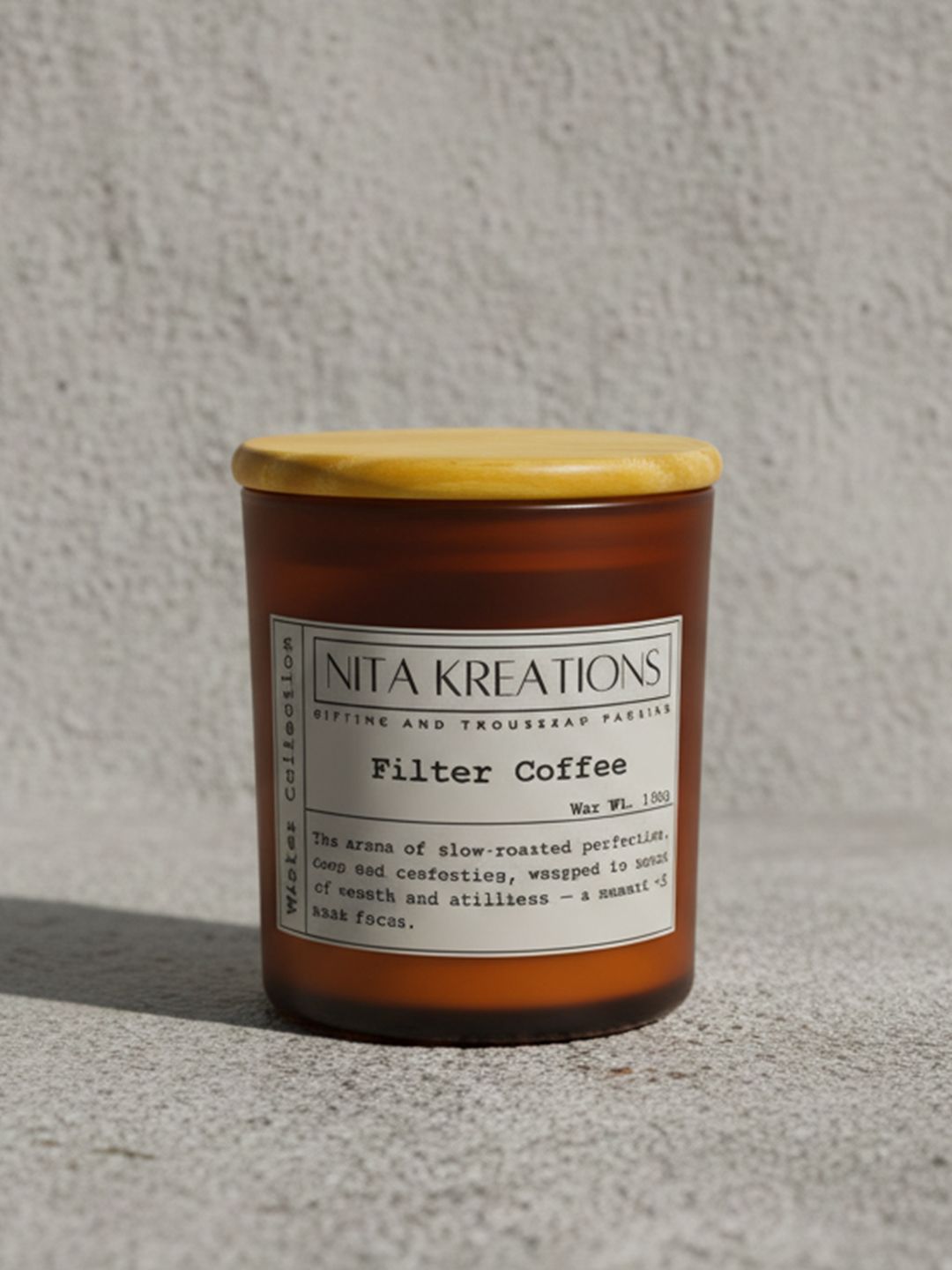 Nita Kreations White 1 pieces Jar Candle