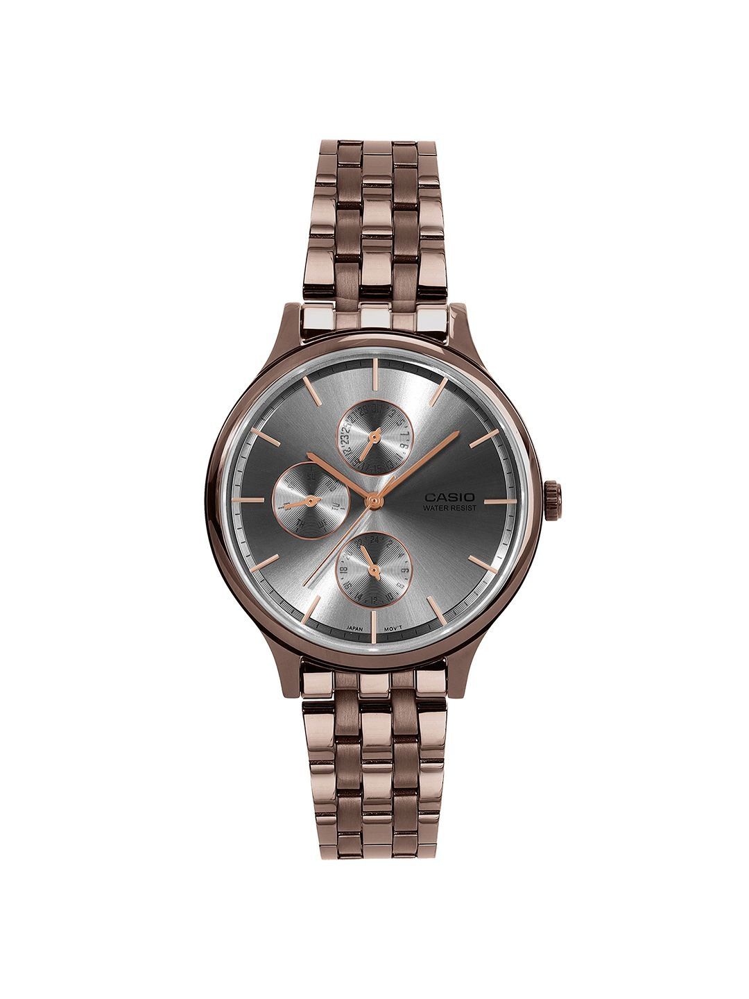 CASIO CASIO Women Dial & Bracelet Style Straps Analogue Date Aperture Watch A2499