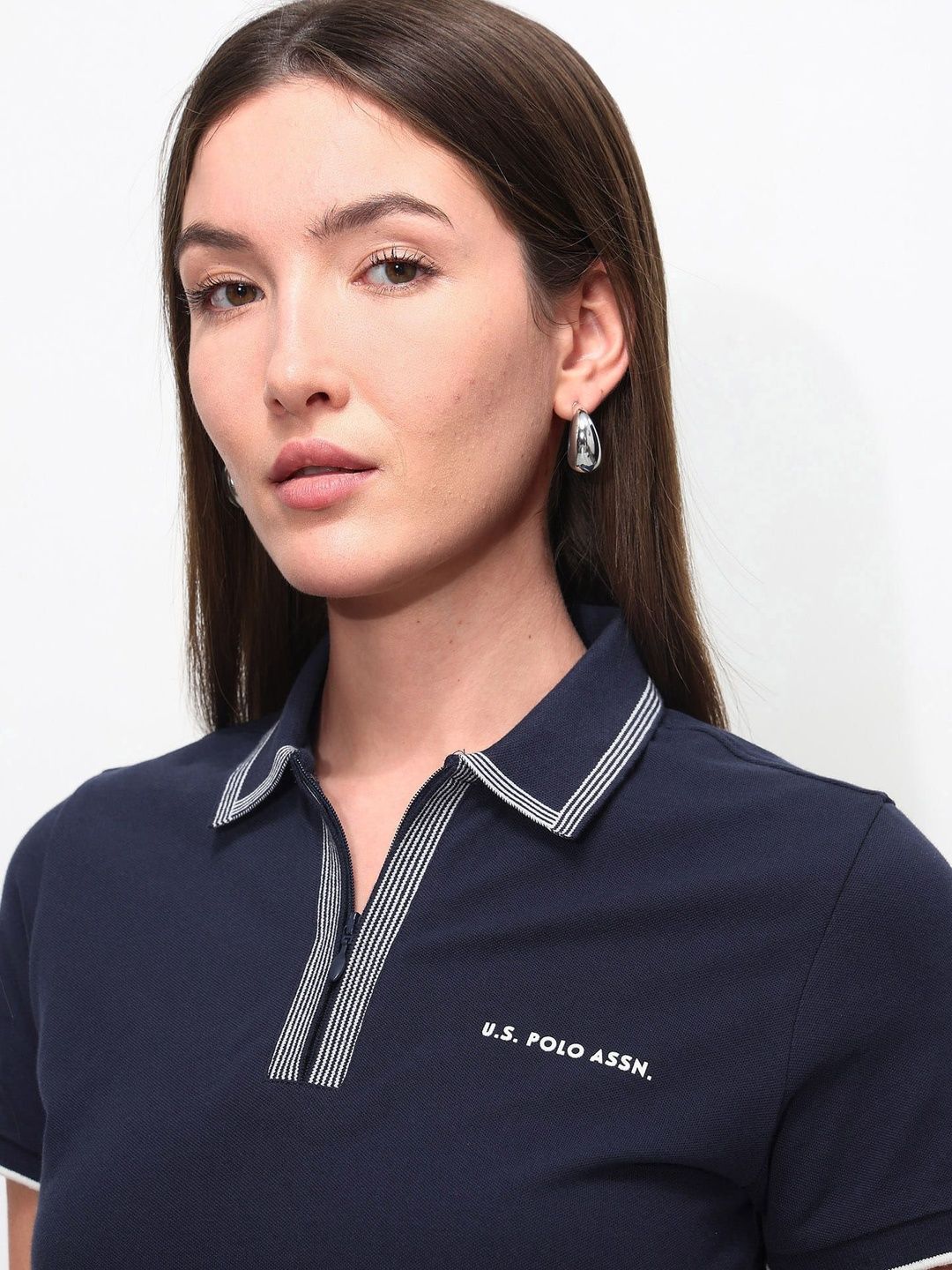 Brand Logo Polo Collar T-shirt