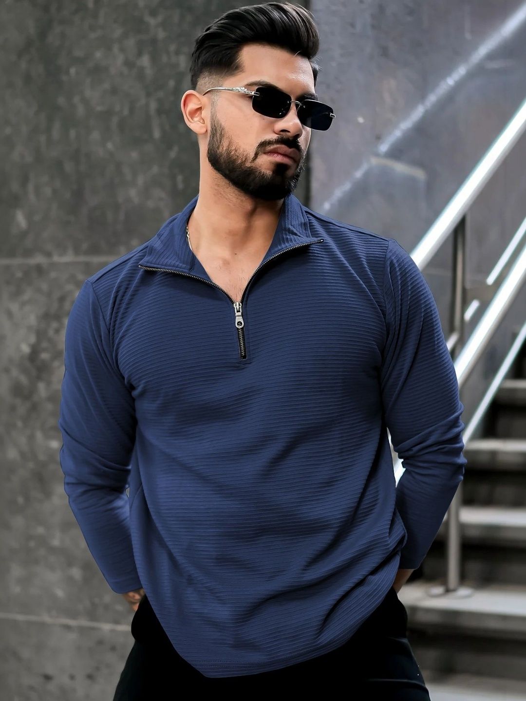 HAPPY KHAJANA Men Polo Collar T-shirt