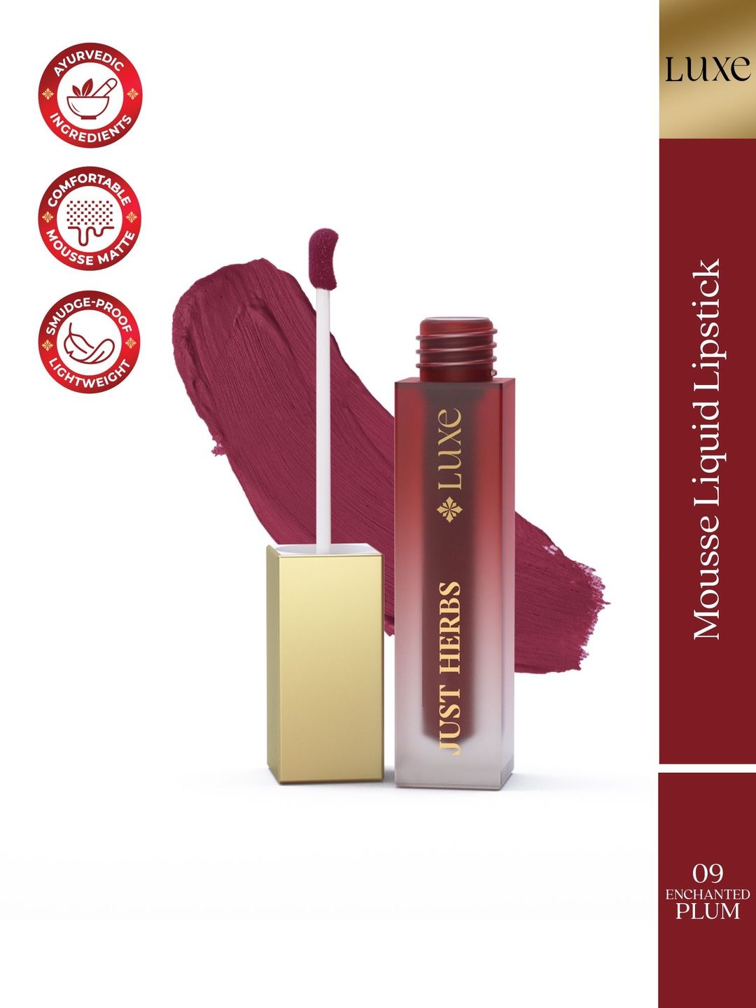 price history - Just Herbs Luxe Dream Muse Mousse Liquid Lipstick- Enchanted Plum 09- 3.5 ml