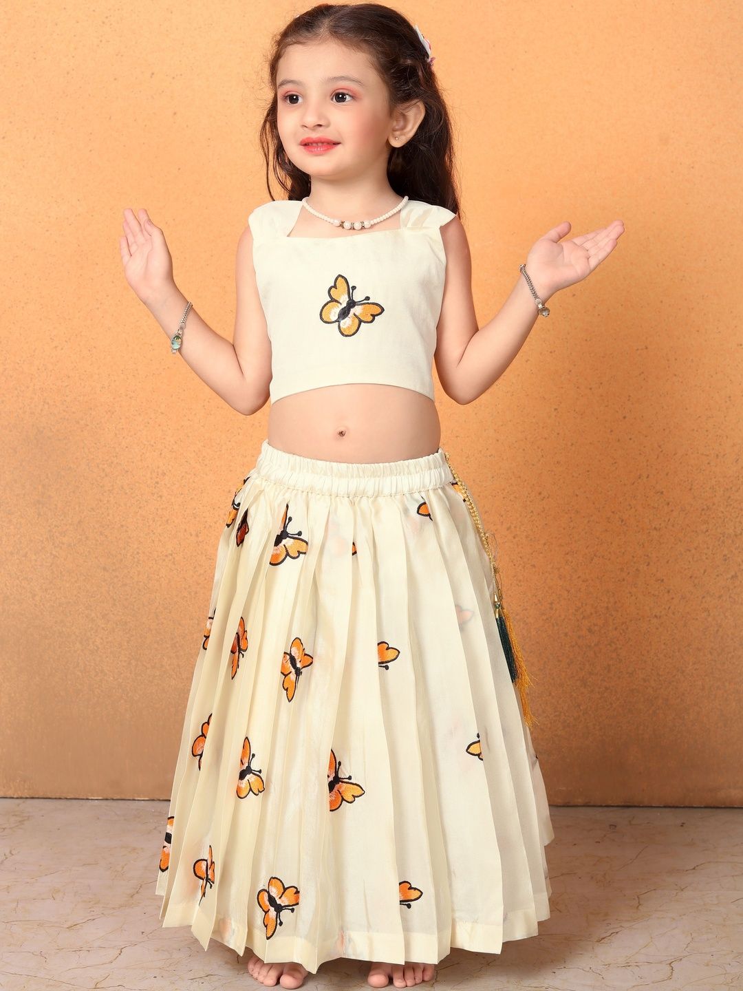FELIZ THE DESIGNER STUDIO Girls Printed Ready to Wear Lehenga &