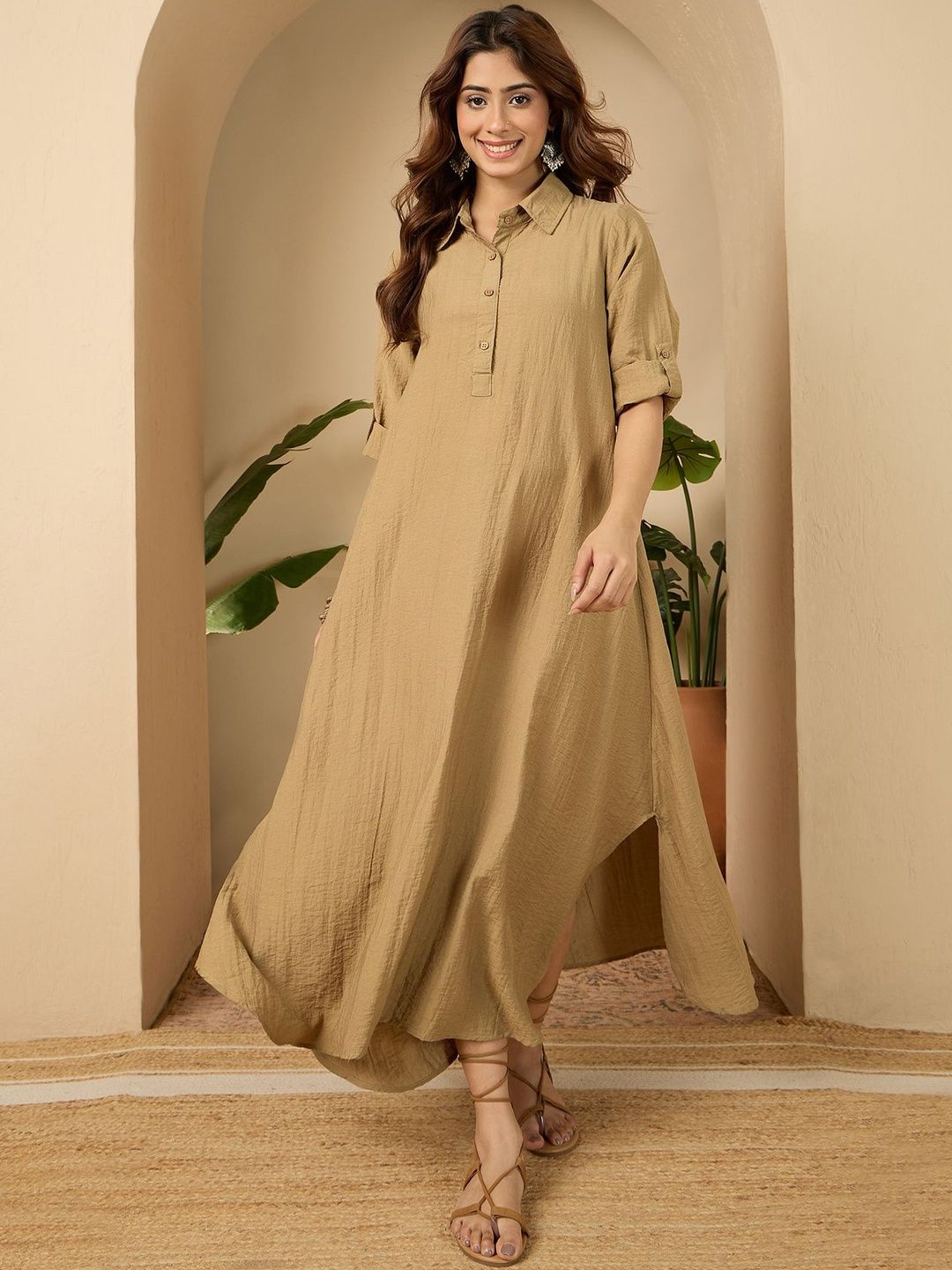 InWeave InWeave Shirt Maxi Dress