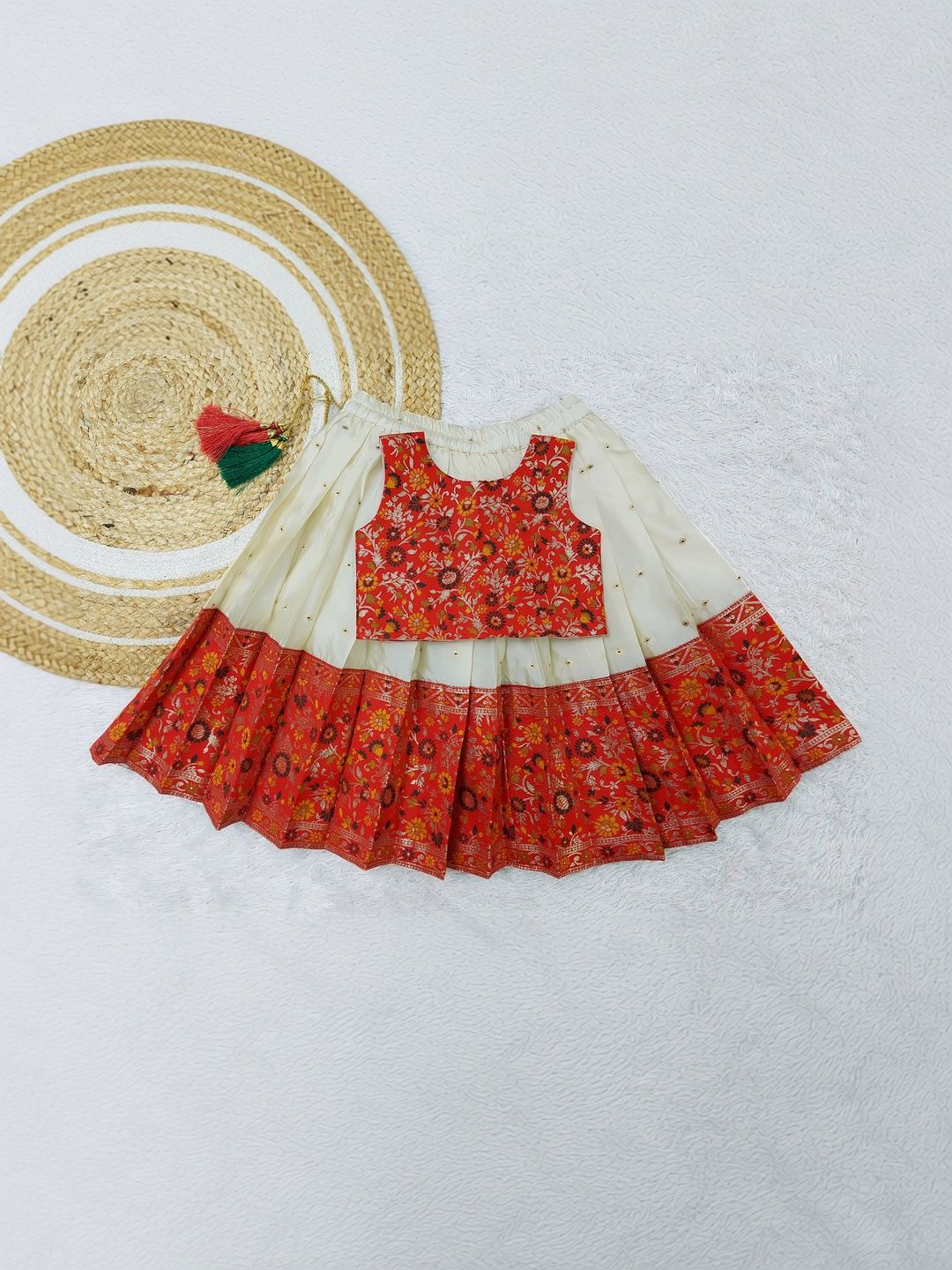 FELIZ THE DESIGNER STUDIO Girls Embroidered Ready to Wear Lehenga &