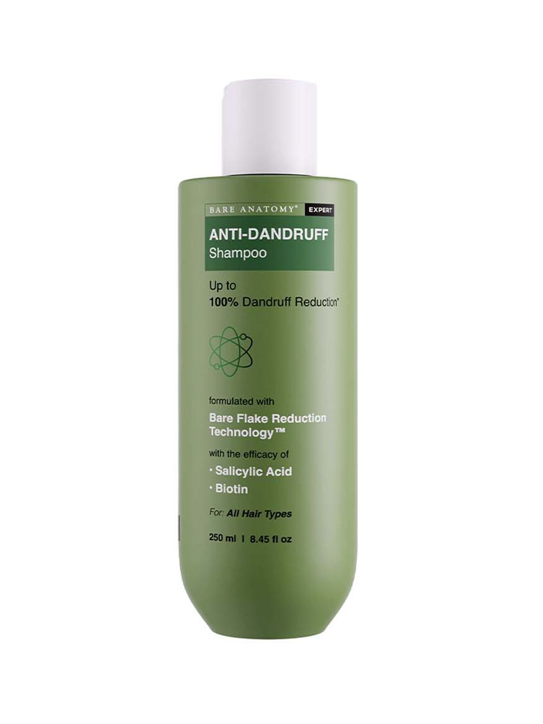 Bare Anatomy Anti-Dandruff Shampoo with Salicylic Acid + Biotin & Menthol 250ml