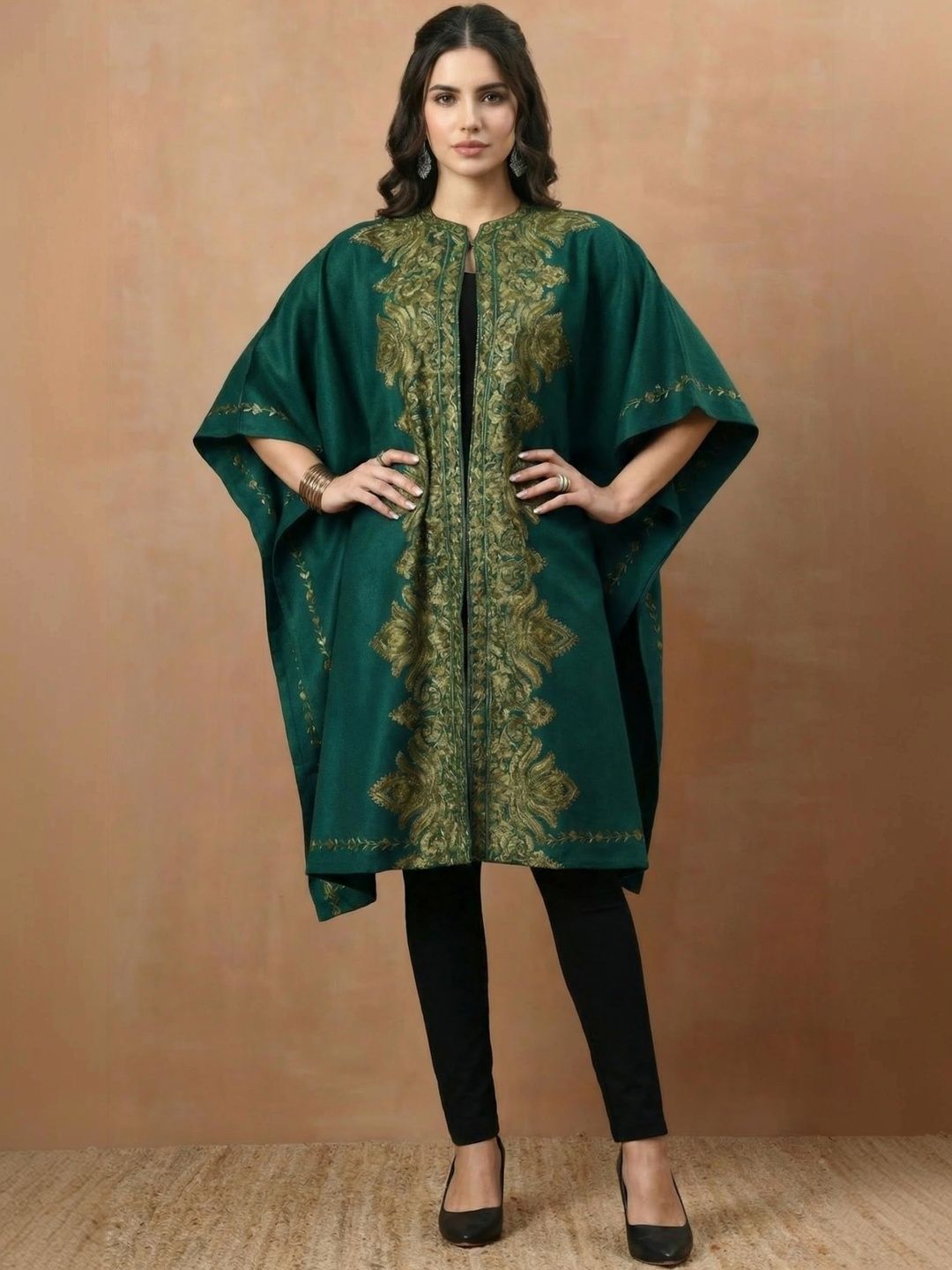 Zamour Women Party Embroidered Longline Shrug