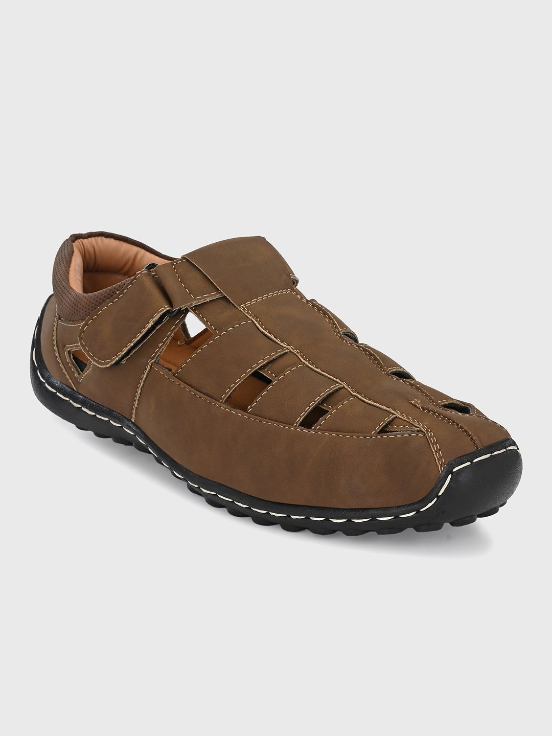 The Roadster Lifestyle Co Men Velcro Fisherman Sandals