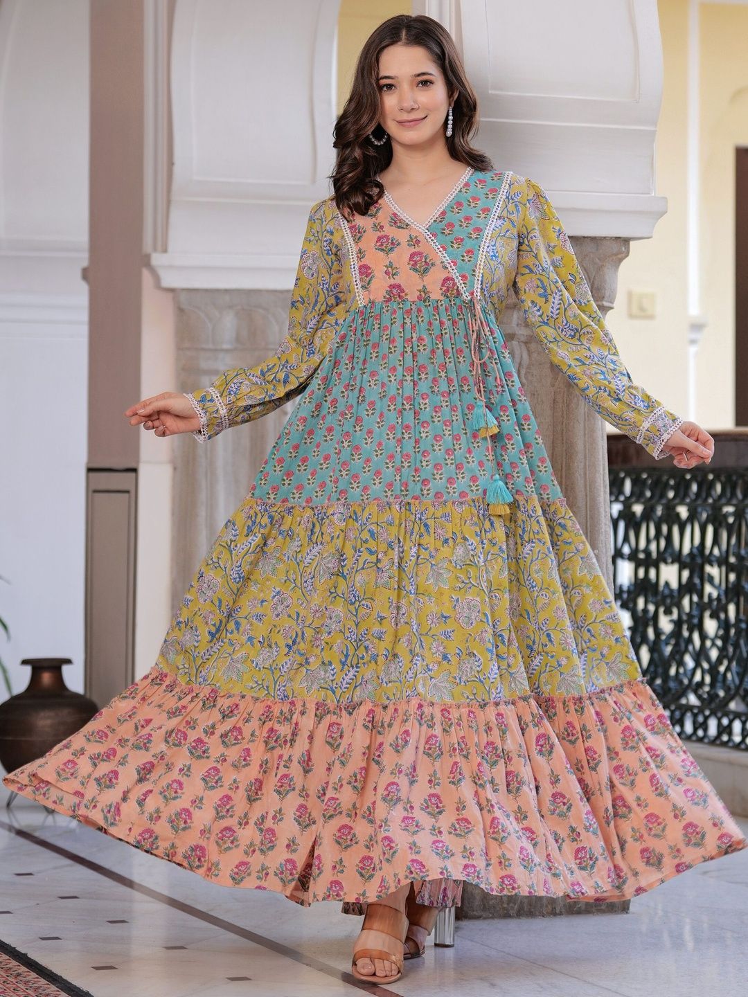 chinese dress ladies Escher Maxi Dress  Rias Jaipur