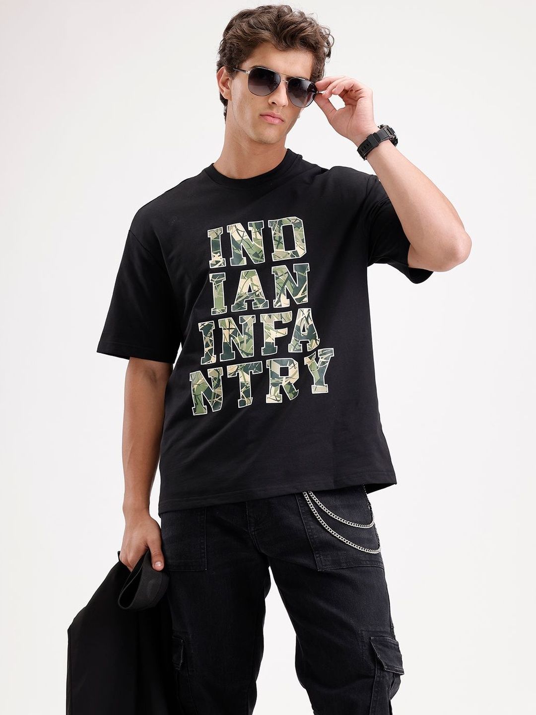 WROGN Men Typography Printed T-shirt