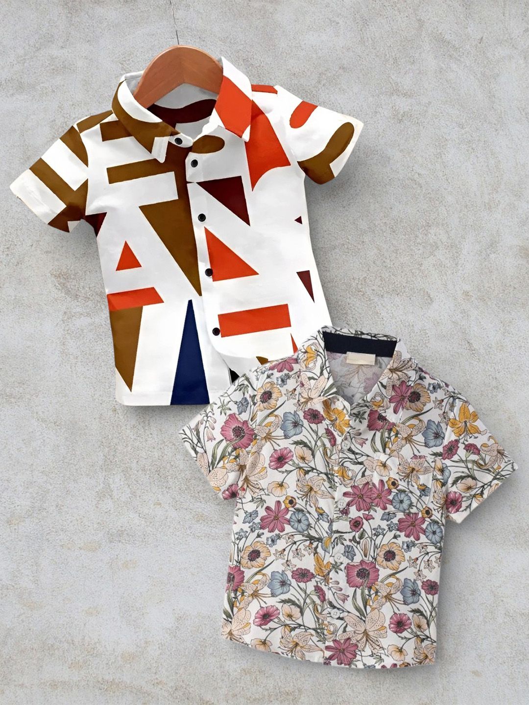DUTT CREATION Boys Classic Floral Printed Casual Shirt