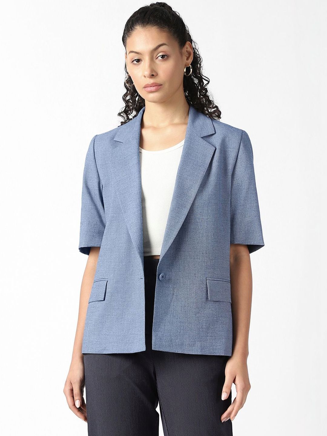 Van Heusen Woman Van Heusen Woman Notched Lapel Collared Single Breasted Blazer