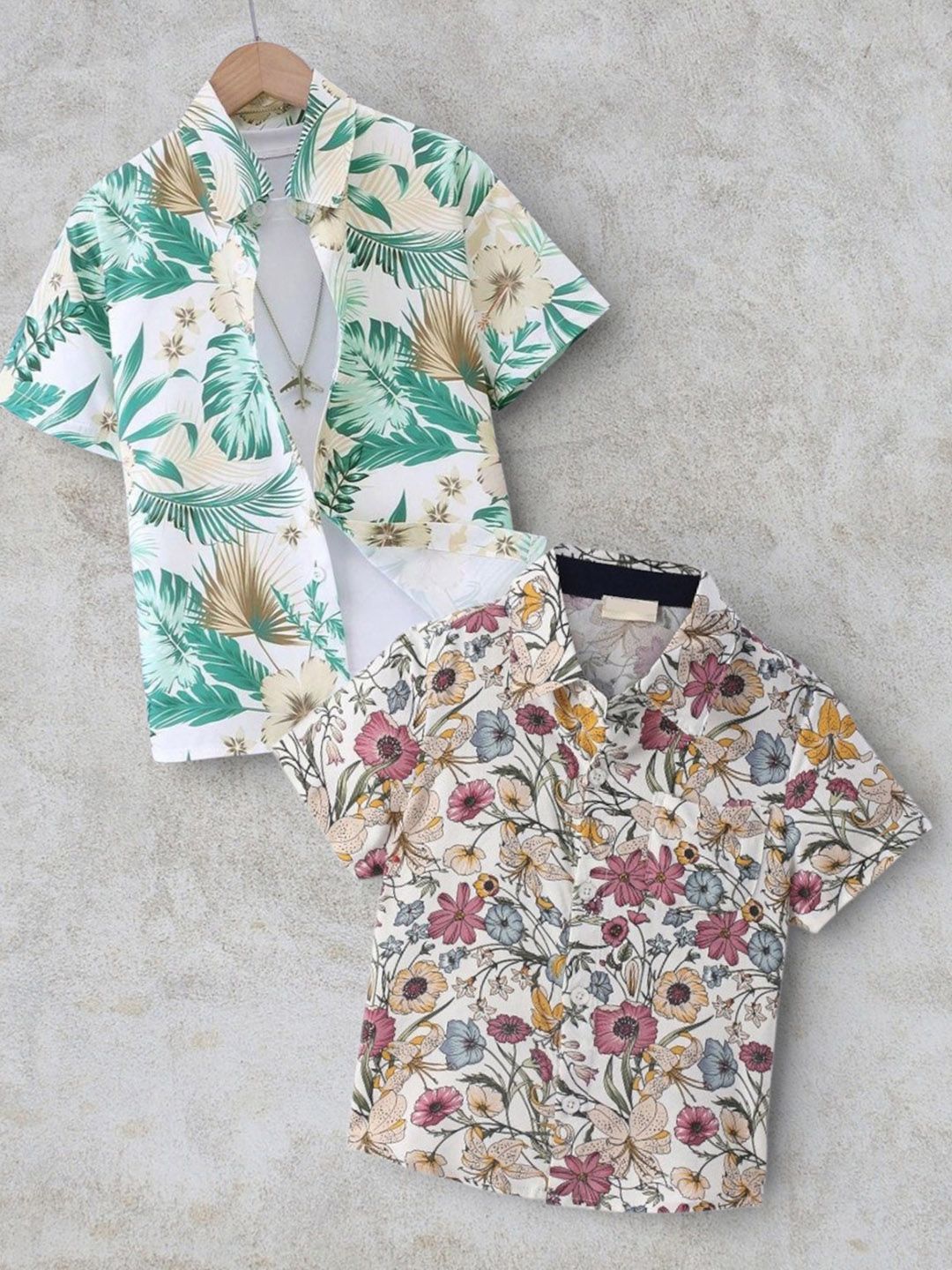DUTT CREATION Boys Classic Floral Printed Casual Shirt