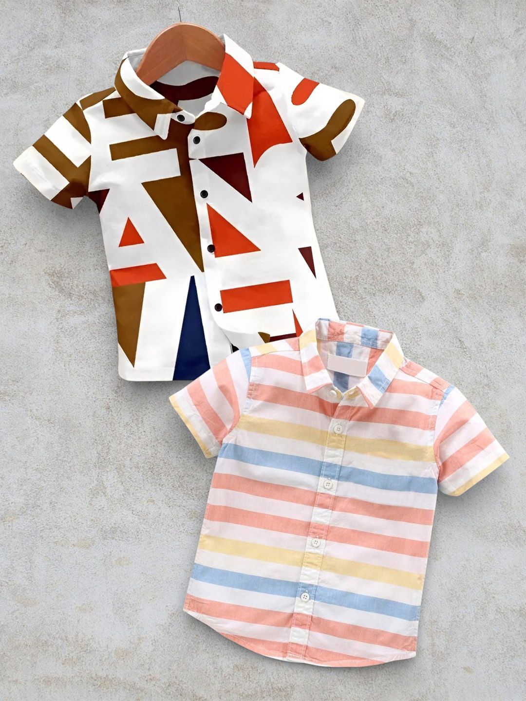 DUTT CREATION Boys Classic Horizontal Stripes Striped Casual Shirt