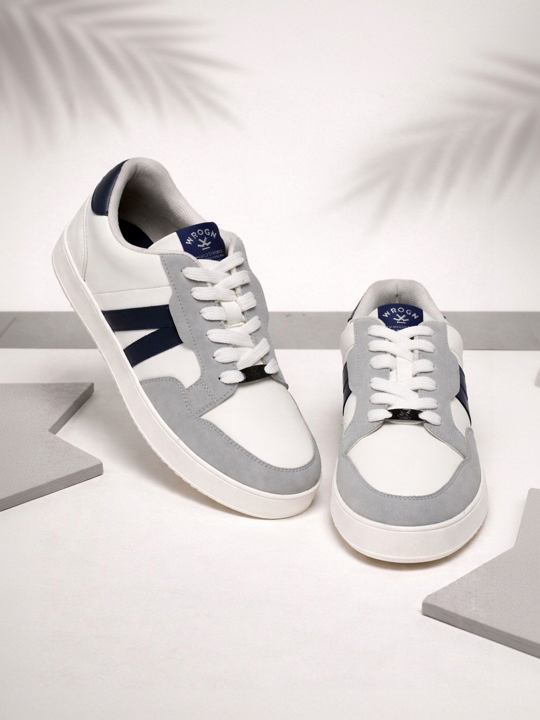 WROGN Men Colourblocked PU Sneakers