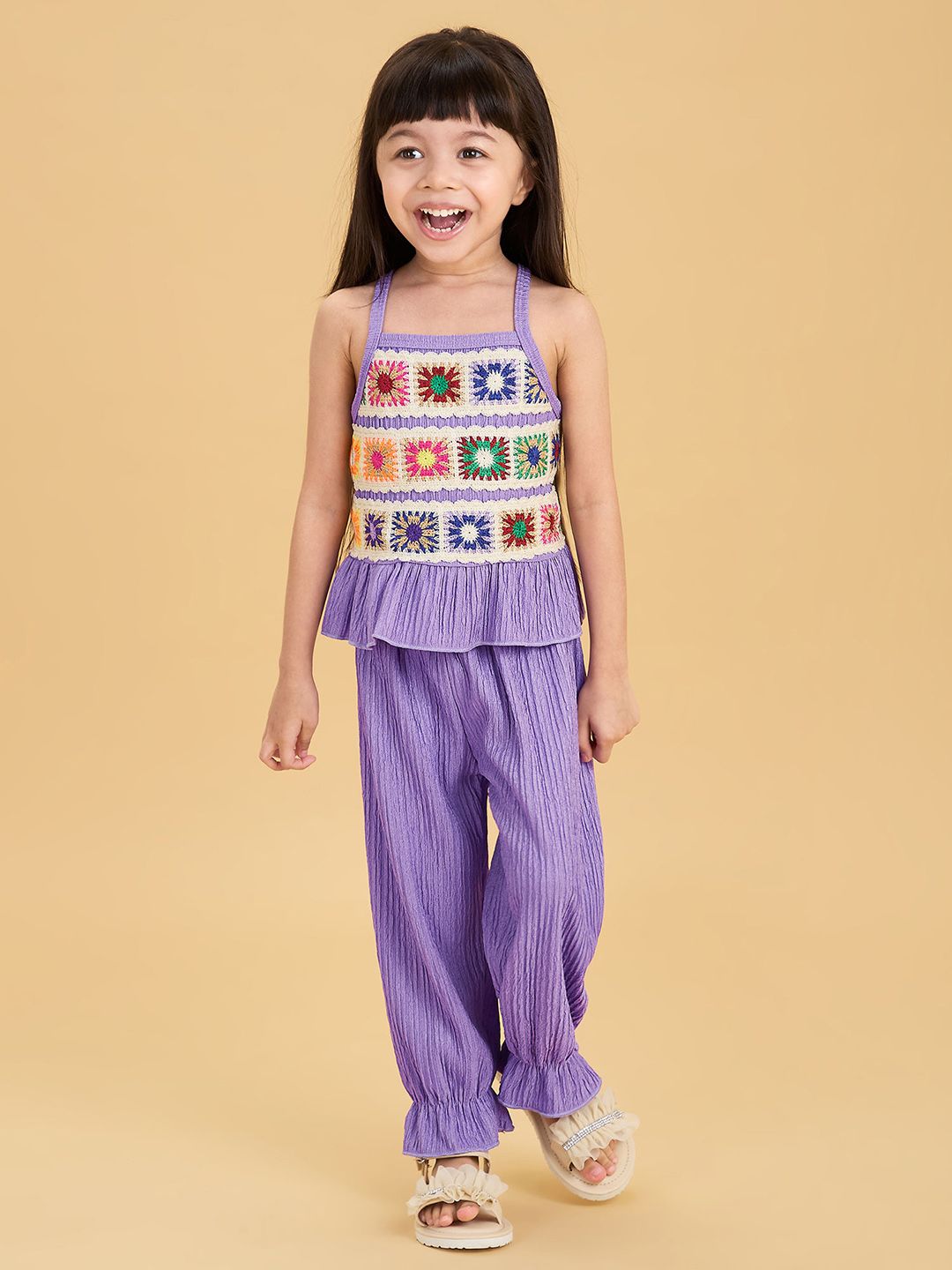 Hopscotch Girls Top with Trousers