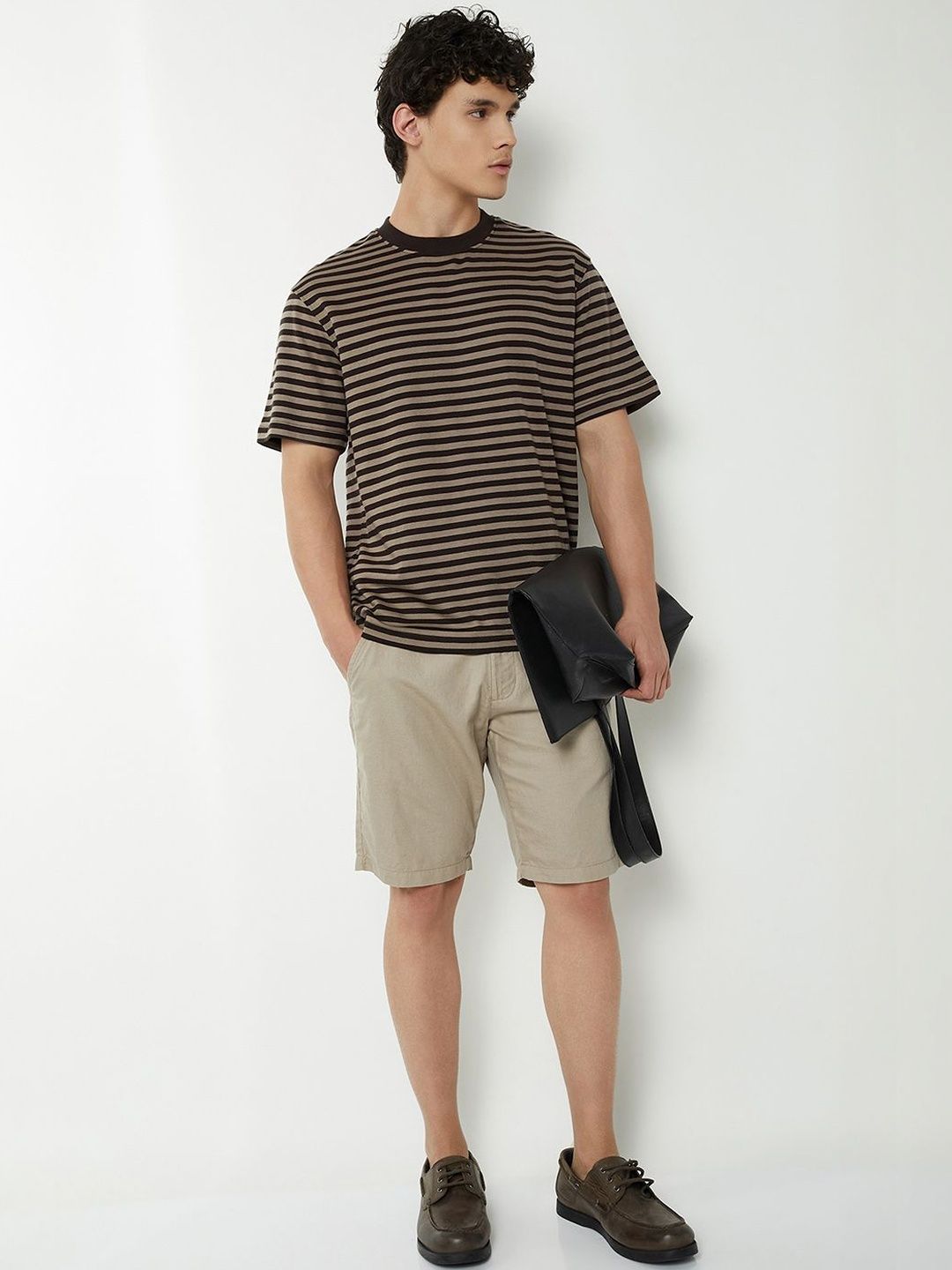 max Men Striped T-shirt