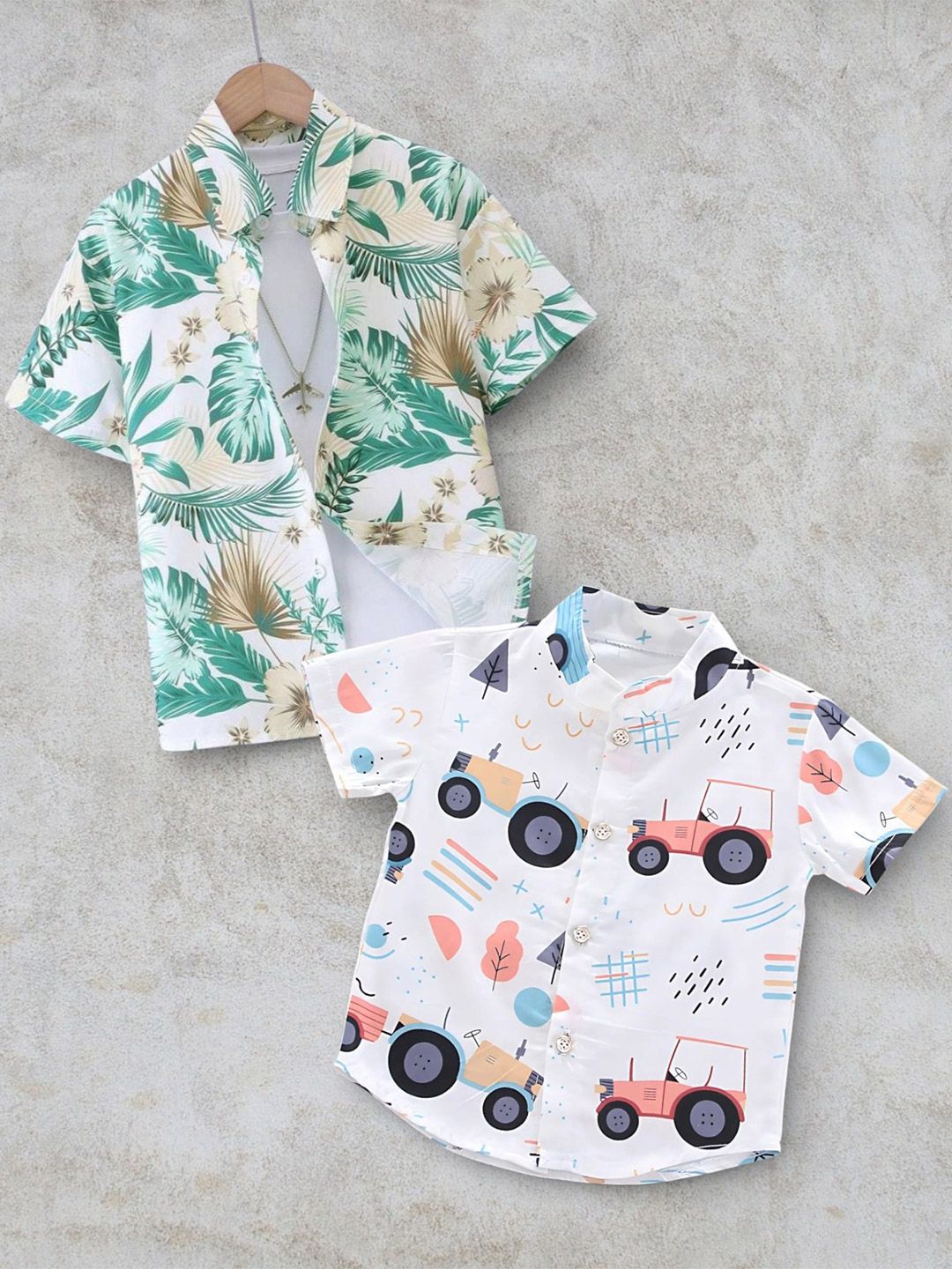 DUTT CREATION Boys Classic Floral Printed Casual Shirt