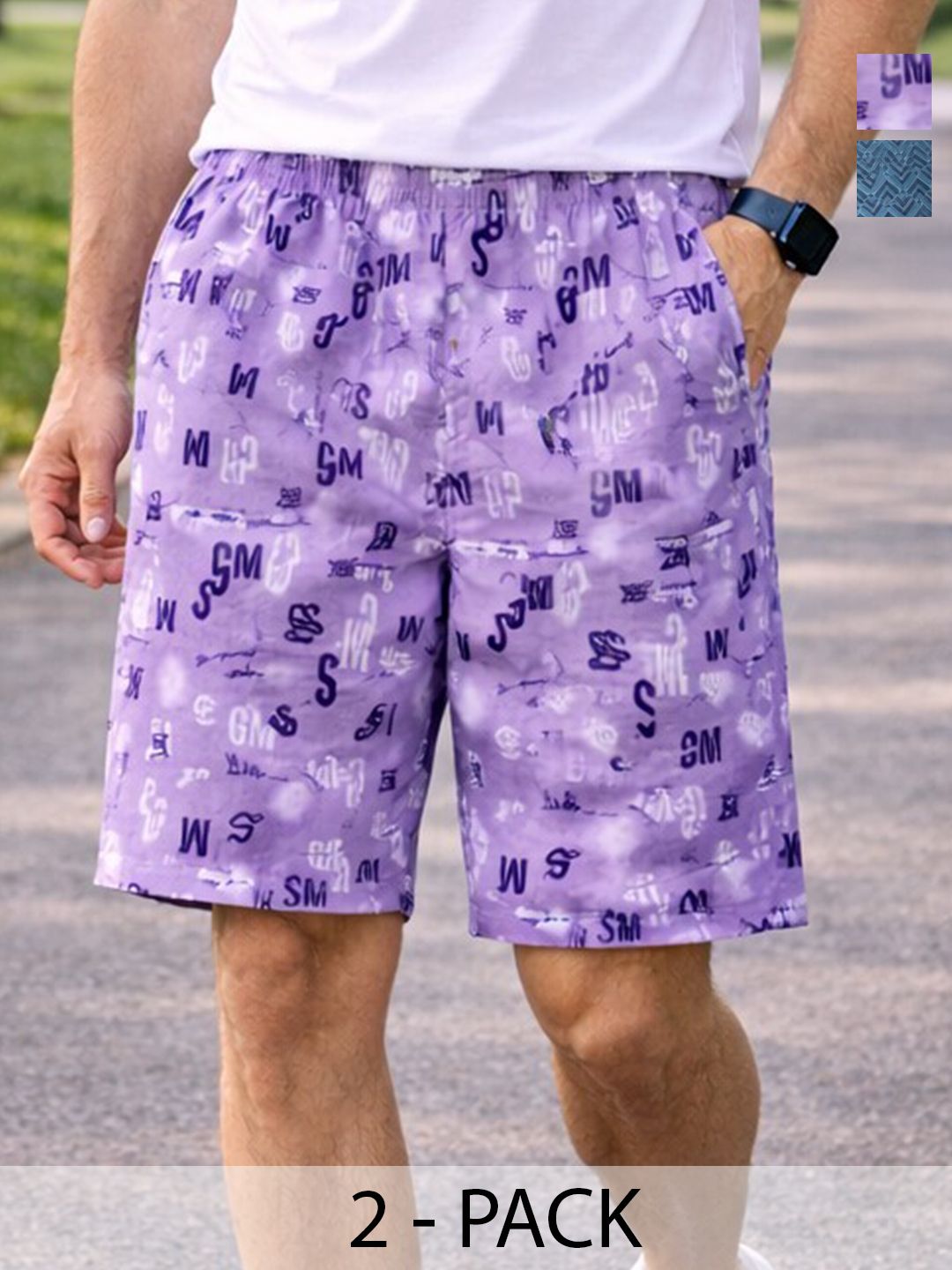 HRX by Hrithik Roshan Pack of 2 Printed Cotton Boxers
