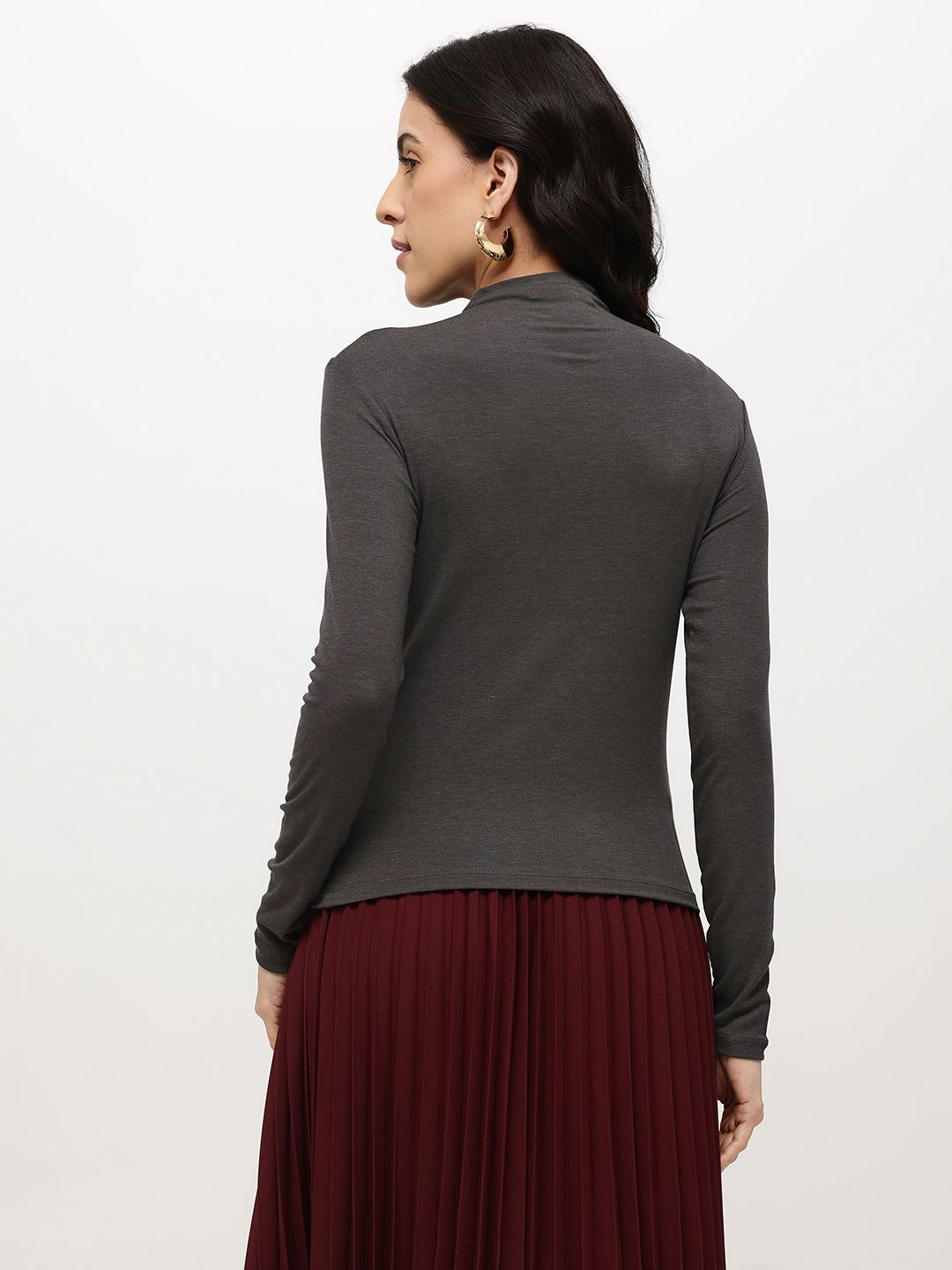 High Neck Slim Fit T-shirt