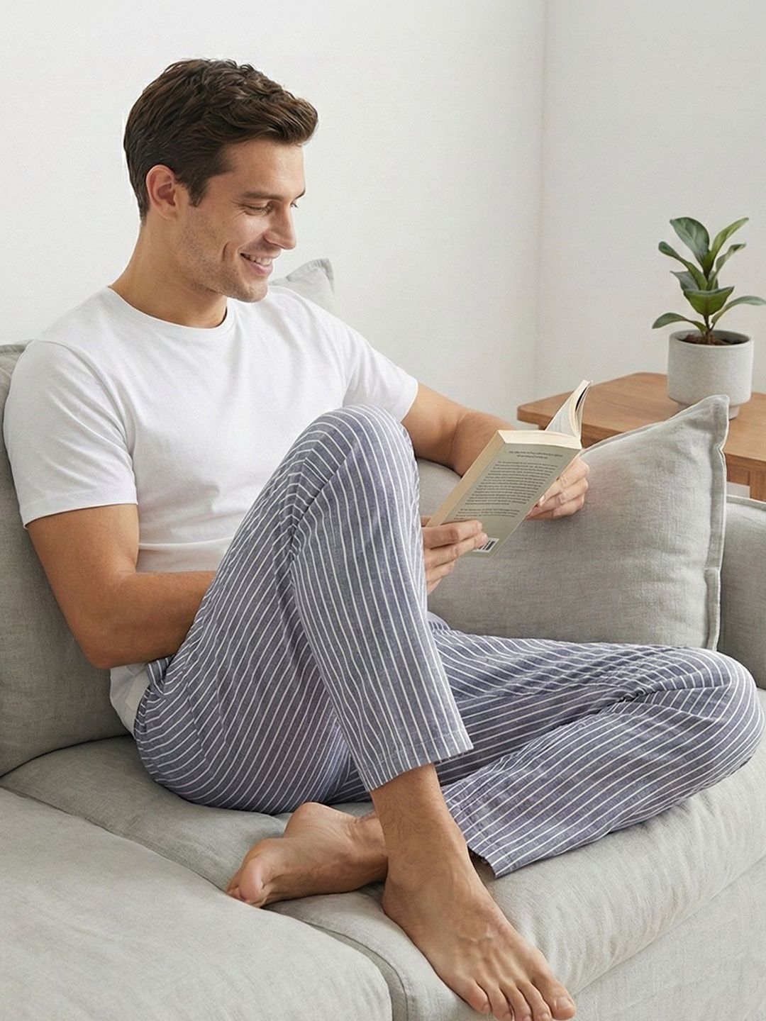 Striped Cotton Lounge Pants Pepe Jeans Striped Cotton Lounge Pants