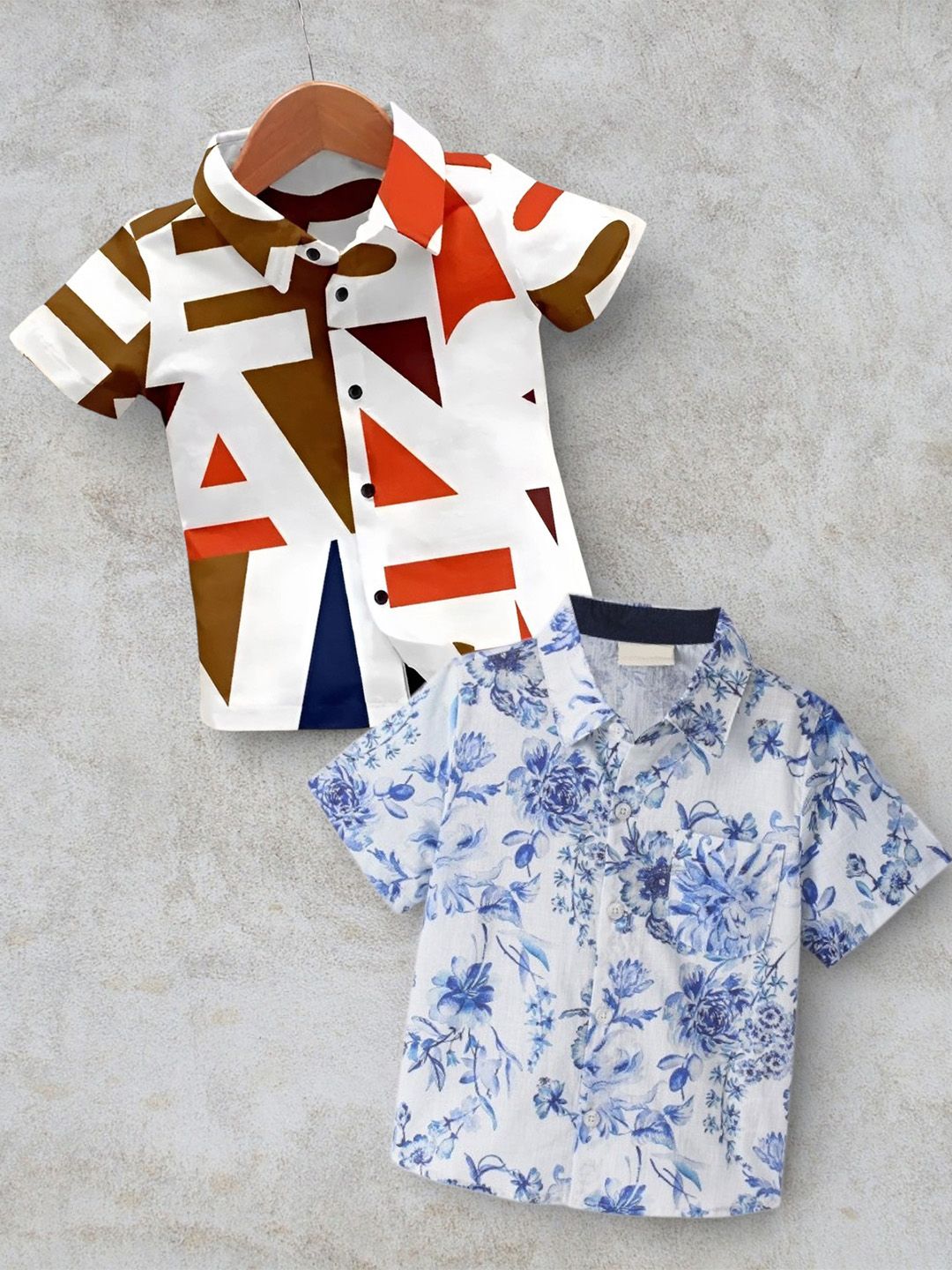 DUTT CREATION Boys Classic Floral Printed Casual Shirt