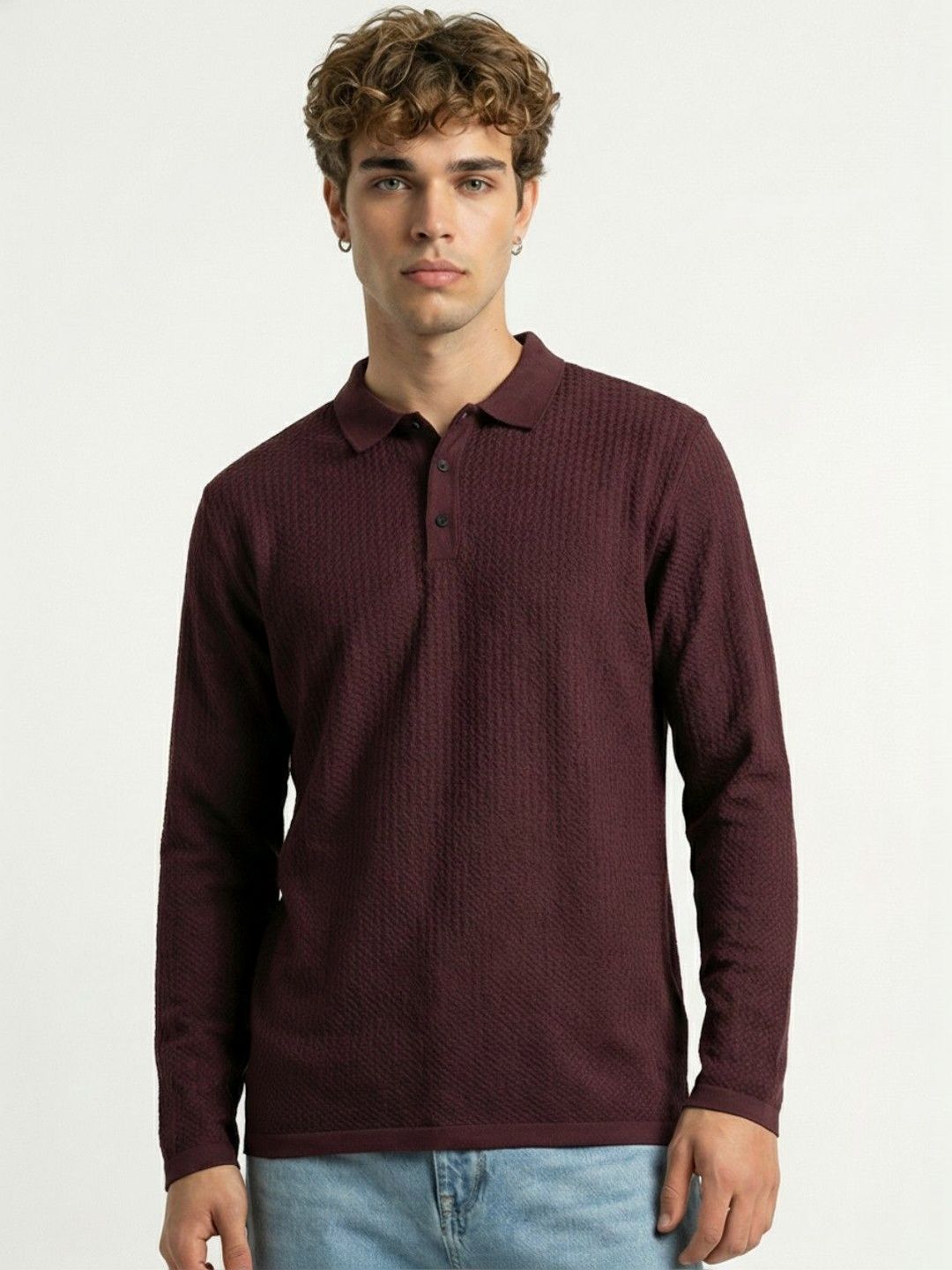 glitchez Men Polo Collar T-shirt