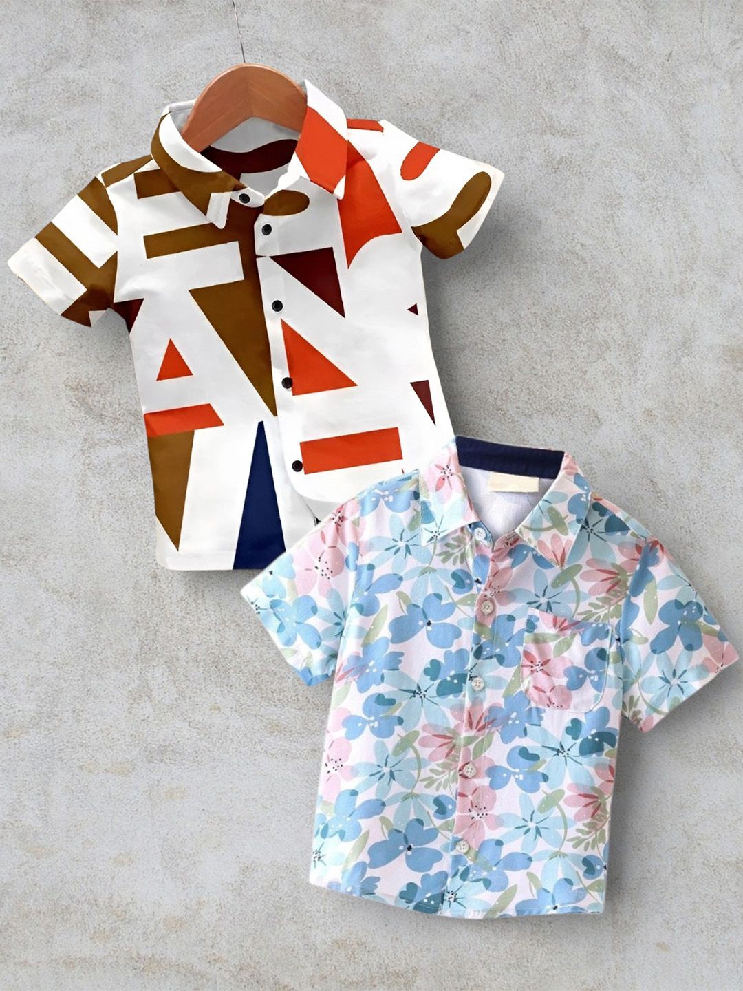 DUTT CREATION Boys Classic Floral Printed Casual Shirt